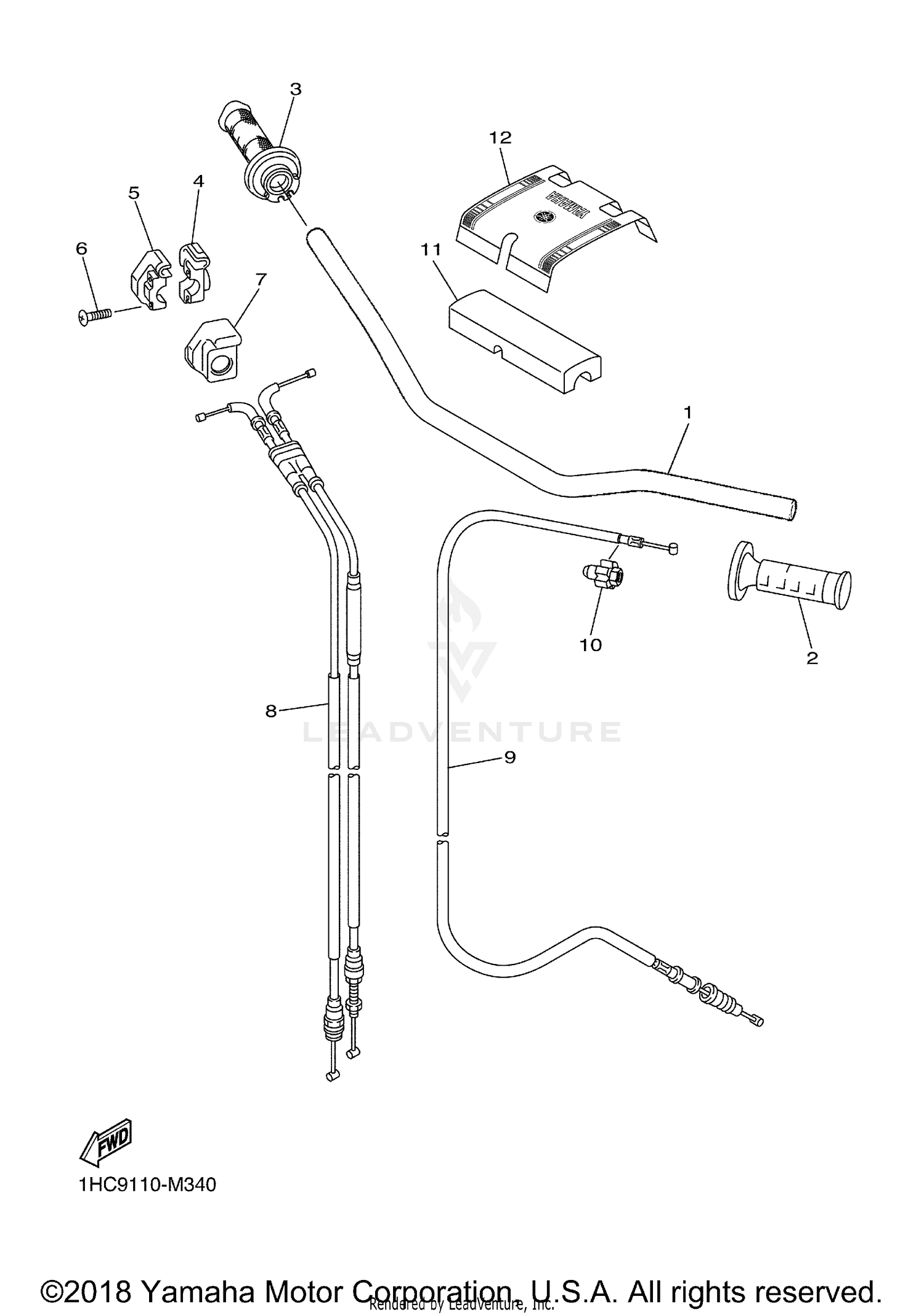 STEERING HANDLE CABLE