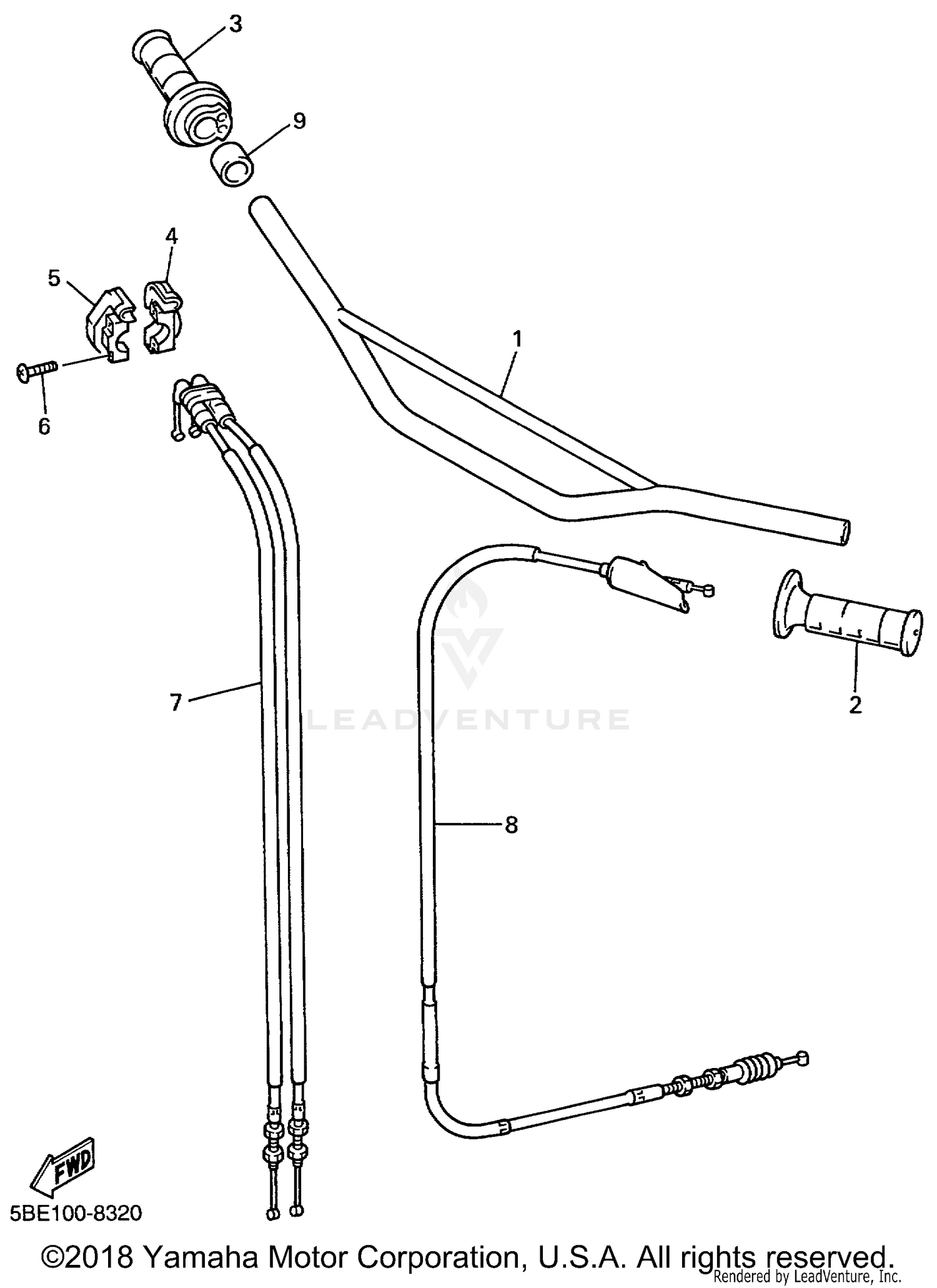 STEERING HANDLE CABLE