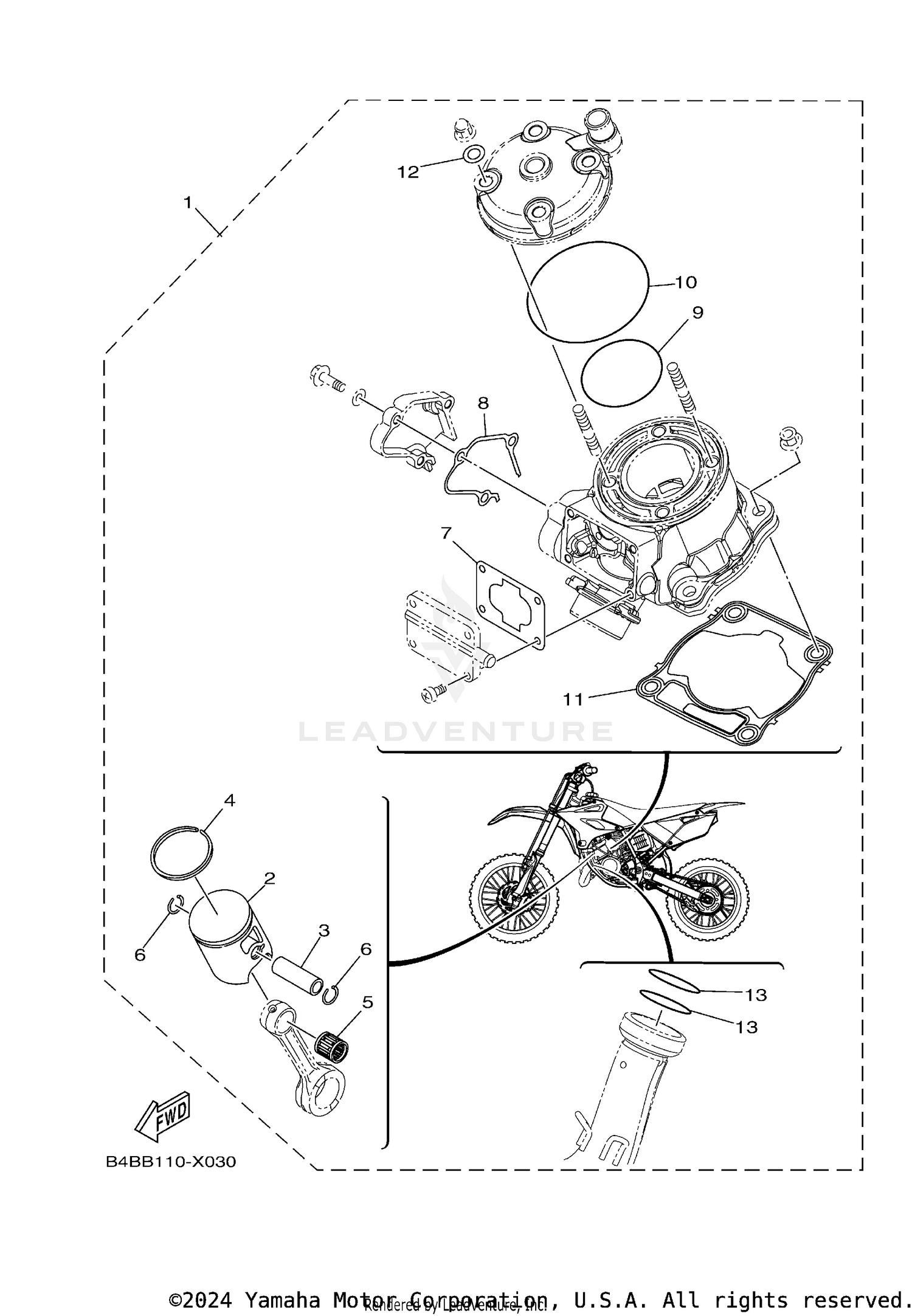 4 PISTON REBUILT KIT