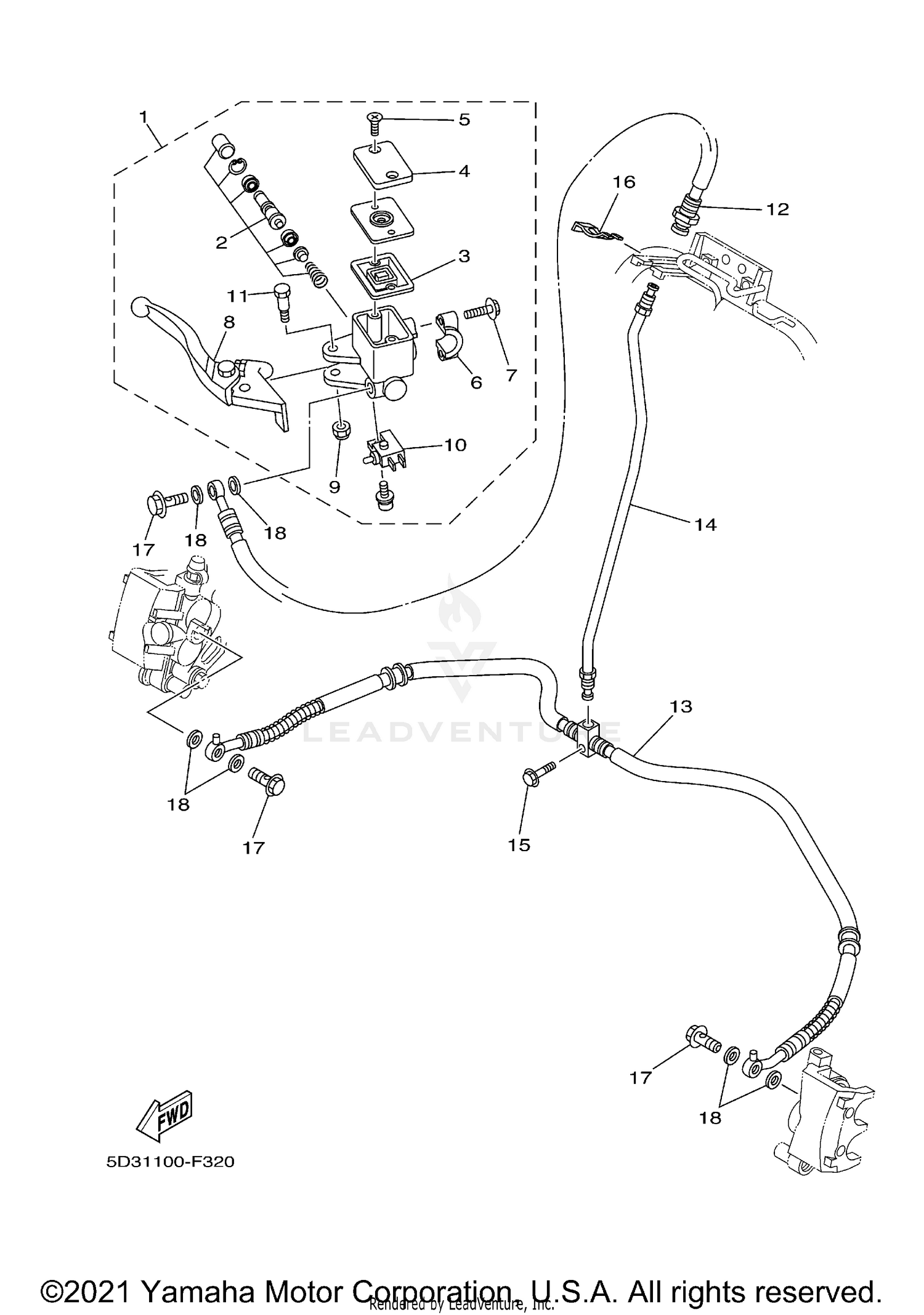 FRONT MASTER CYLINDER