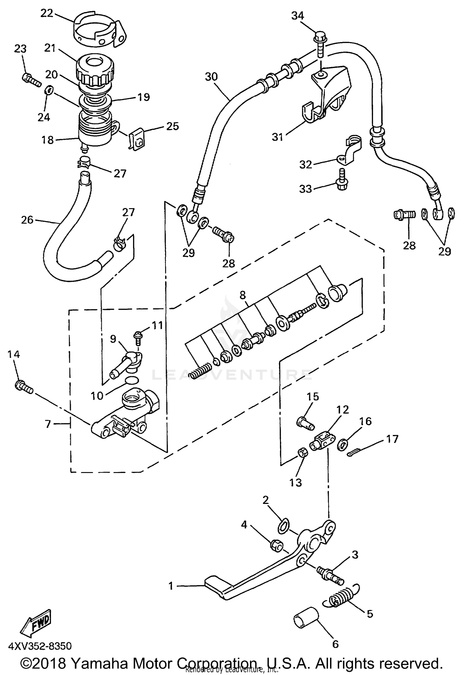 REAR MASTER CYLINDER