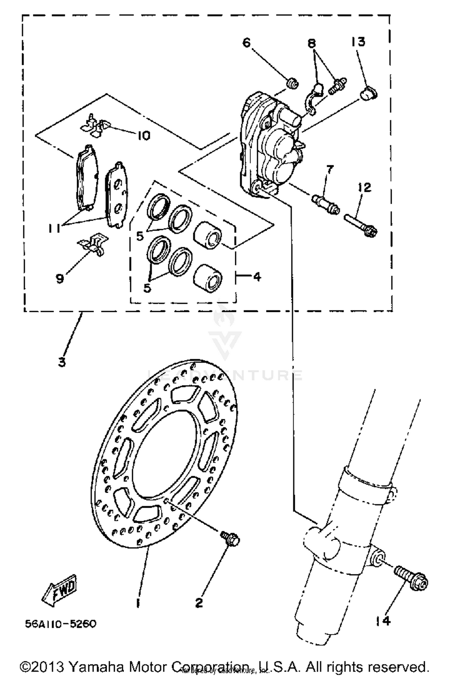 FRONT BRAKE - CALIPER