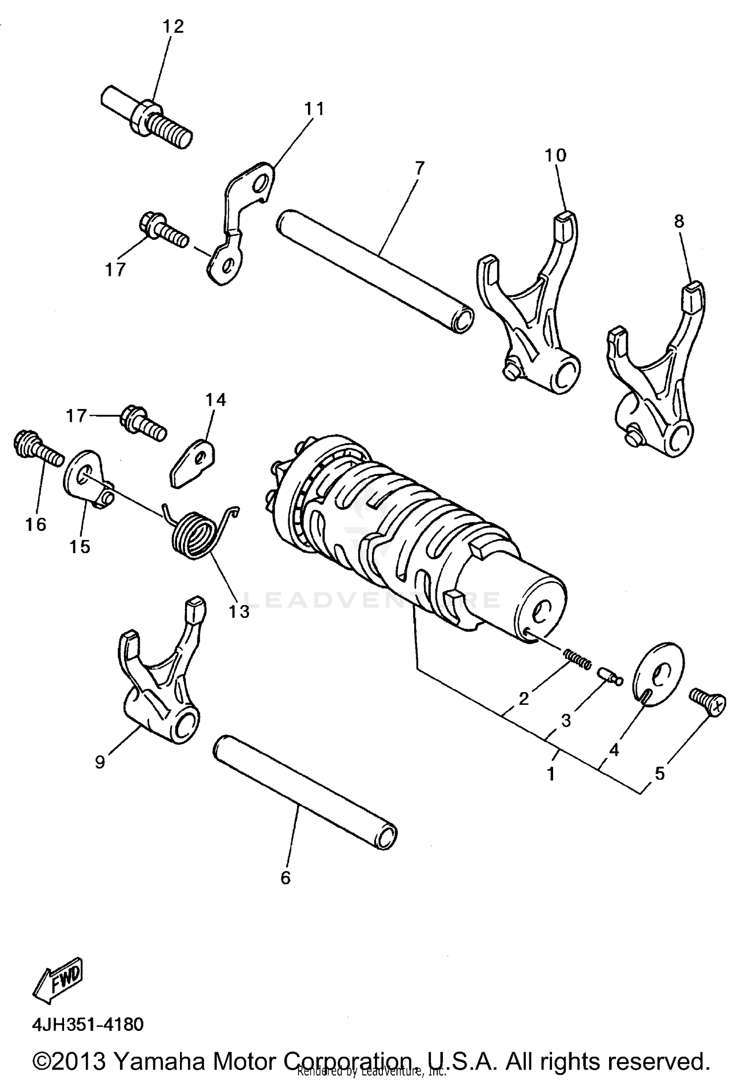 SHIFT CAM SHIFT FORK