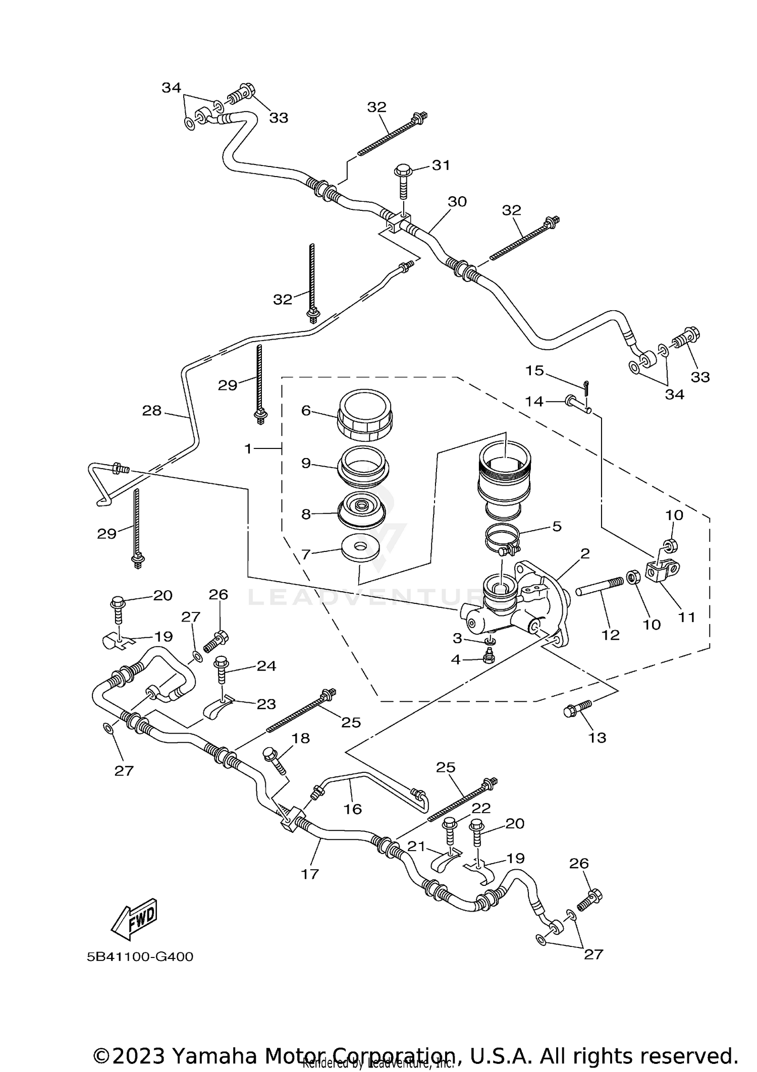 REAR MASTER CYLINDER