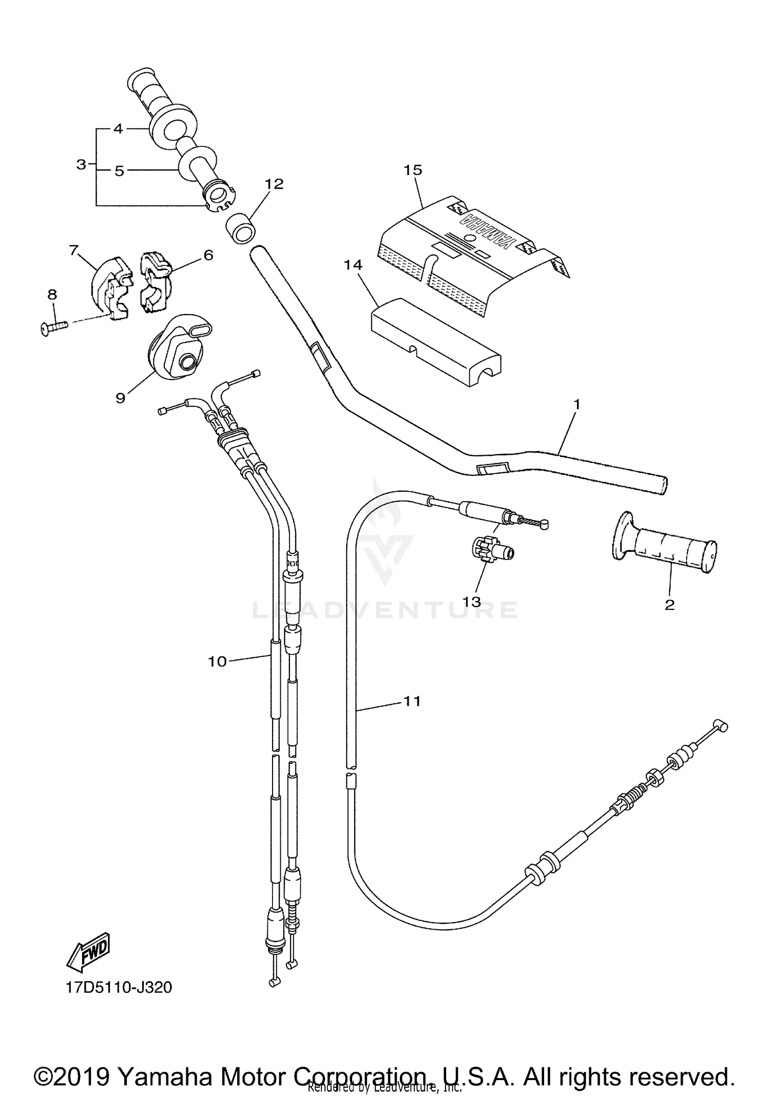 STEERING HANDLE CABLE
