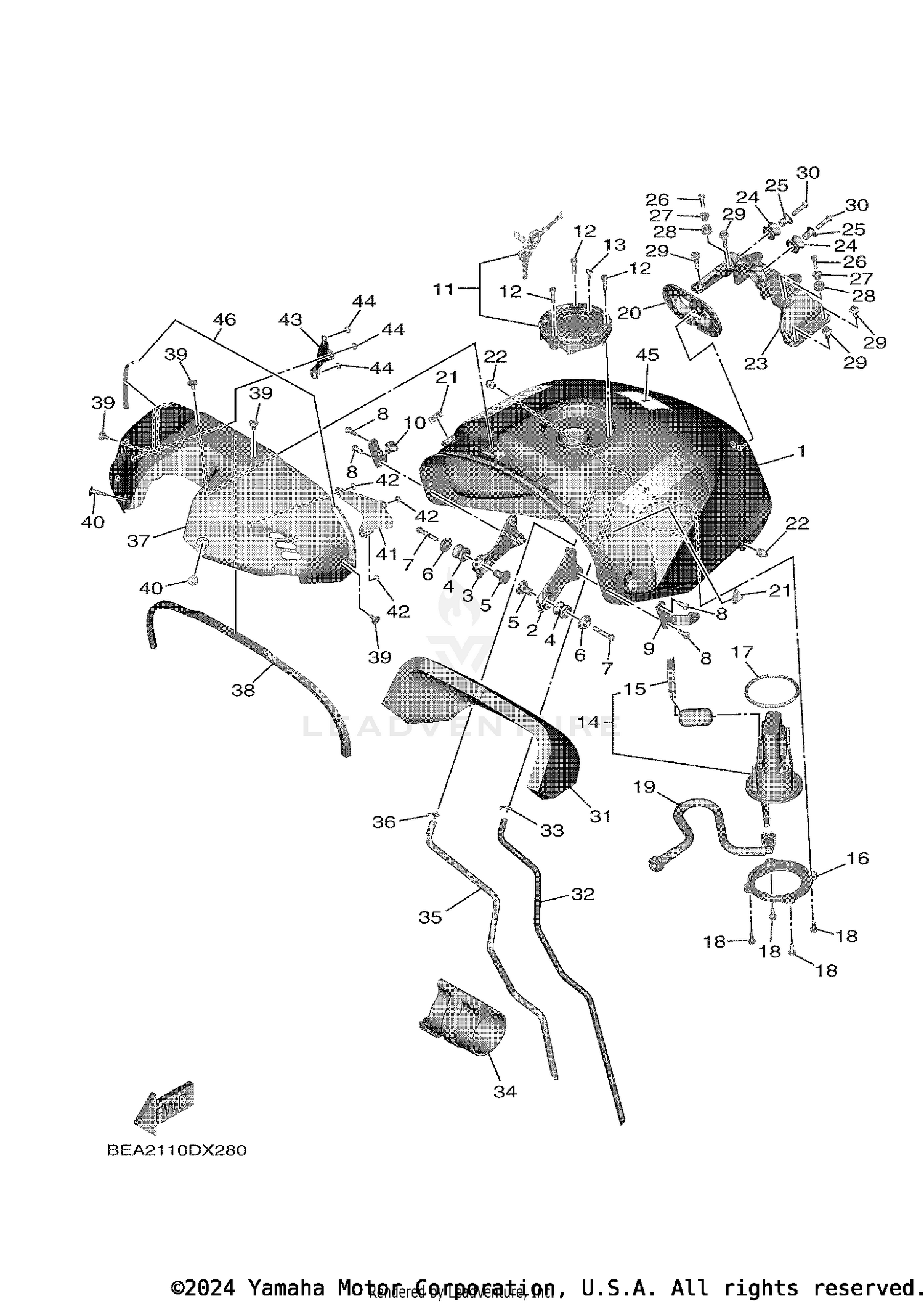 FUEL TANK 1 (FOR U49)