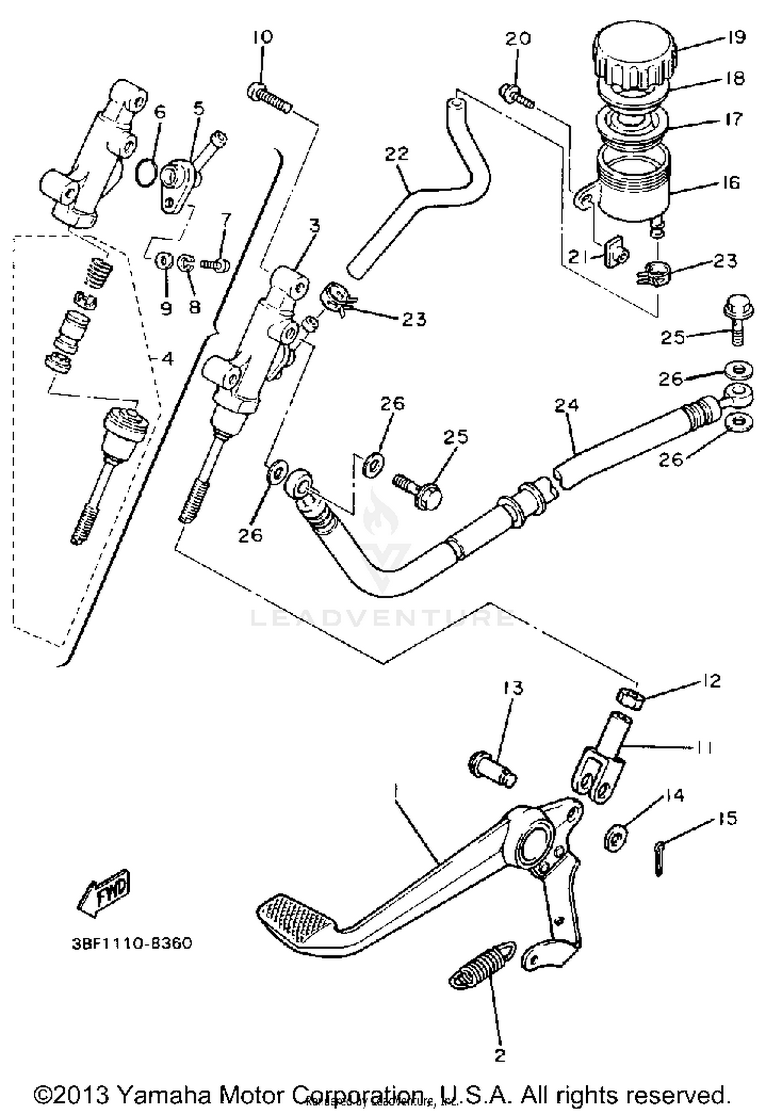 REAR MASTER CYLINDER