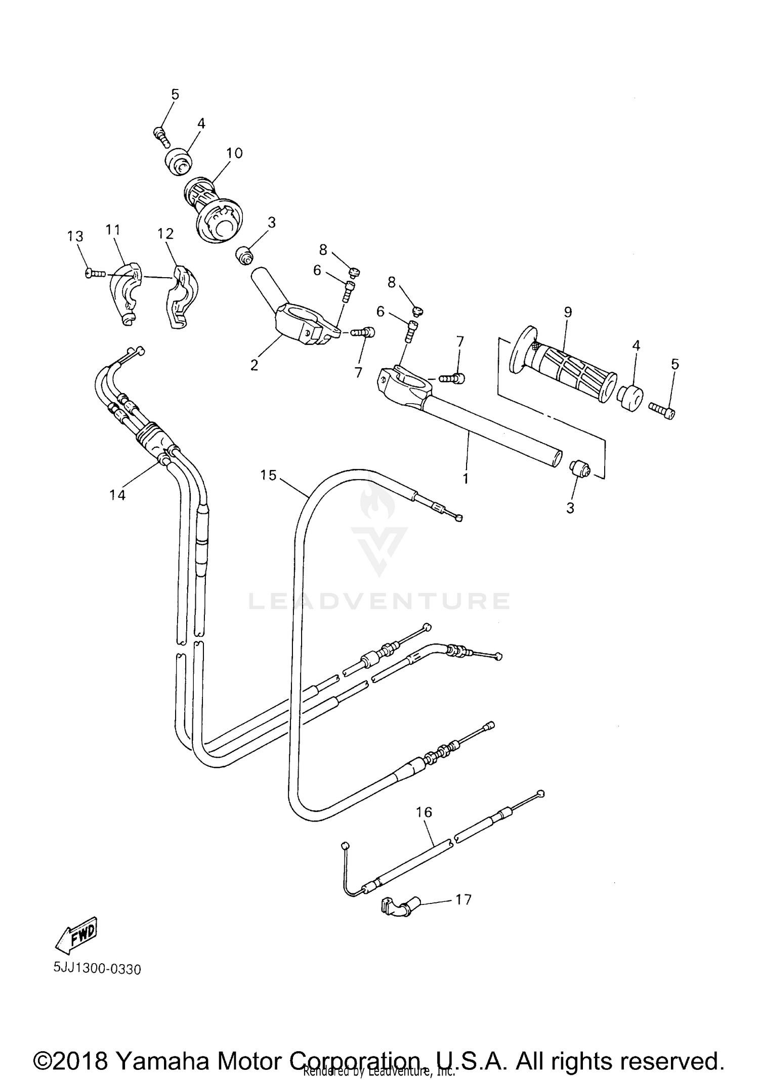 STEERING HANDLE CABLE