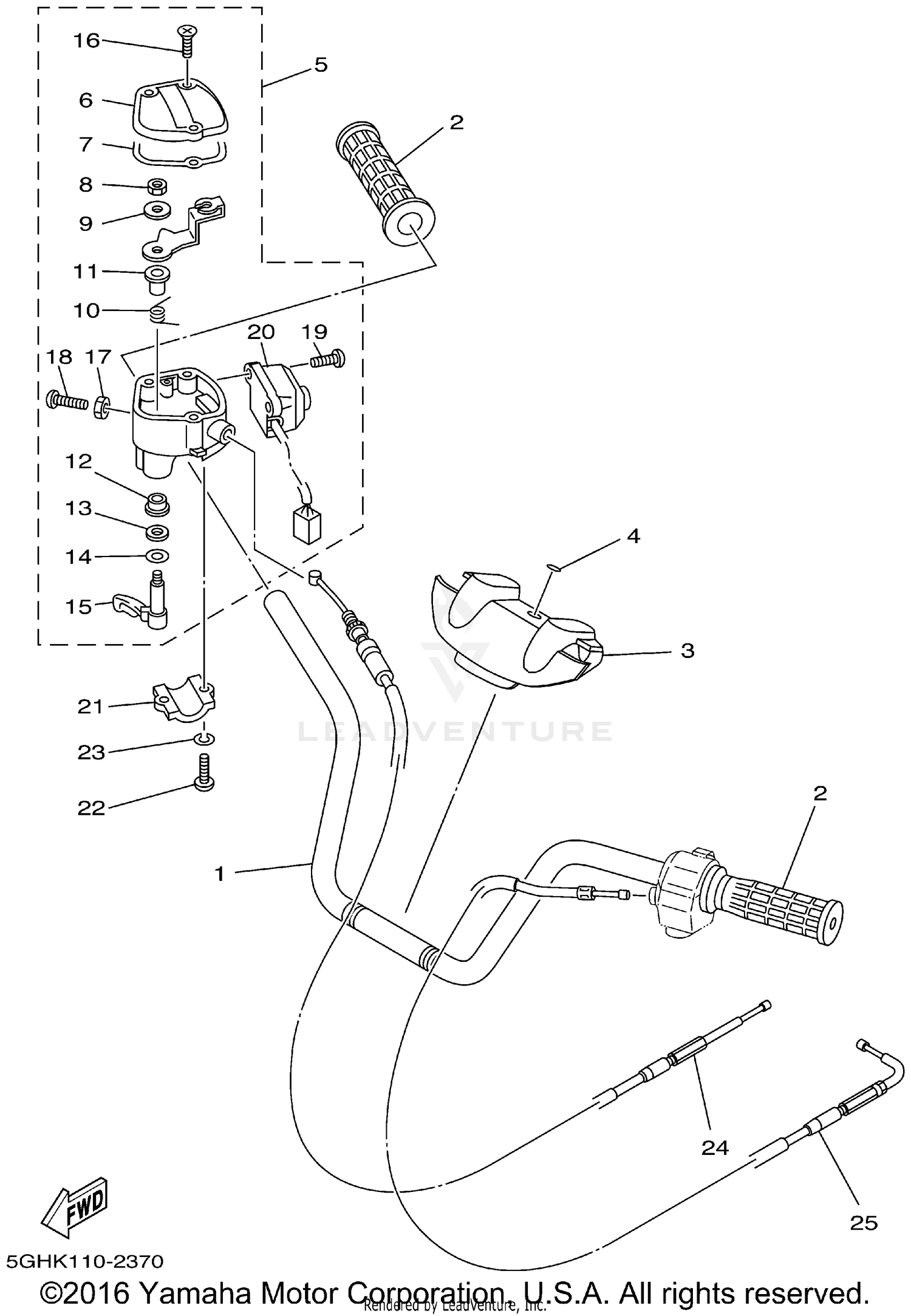 STEERING HANDLE CABLE
