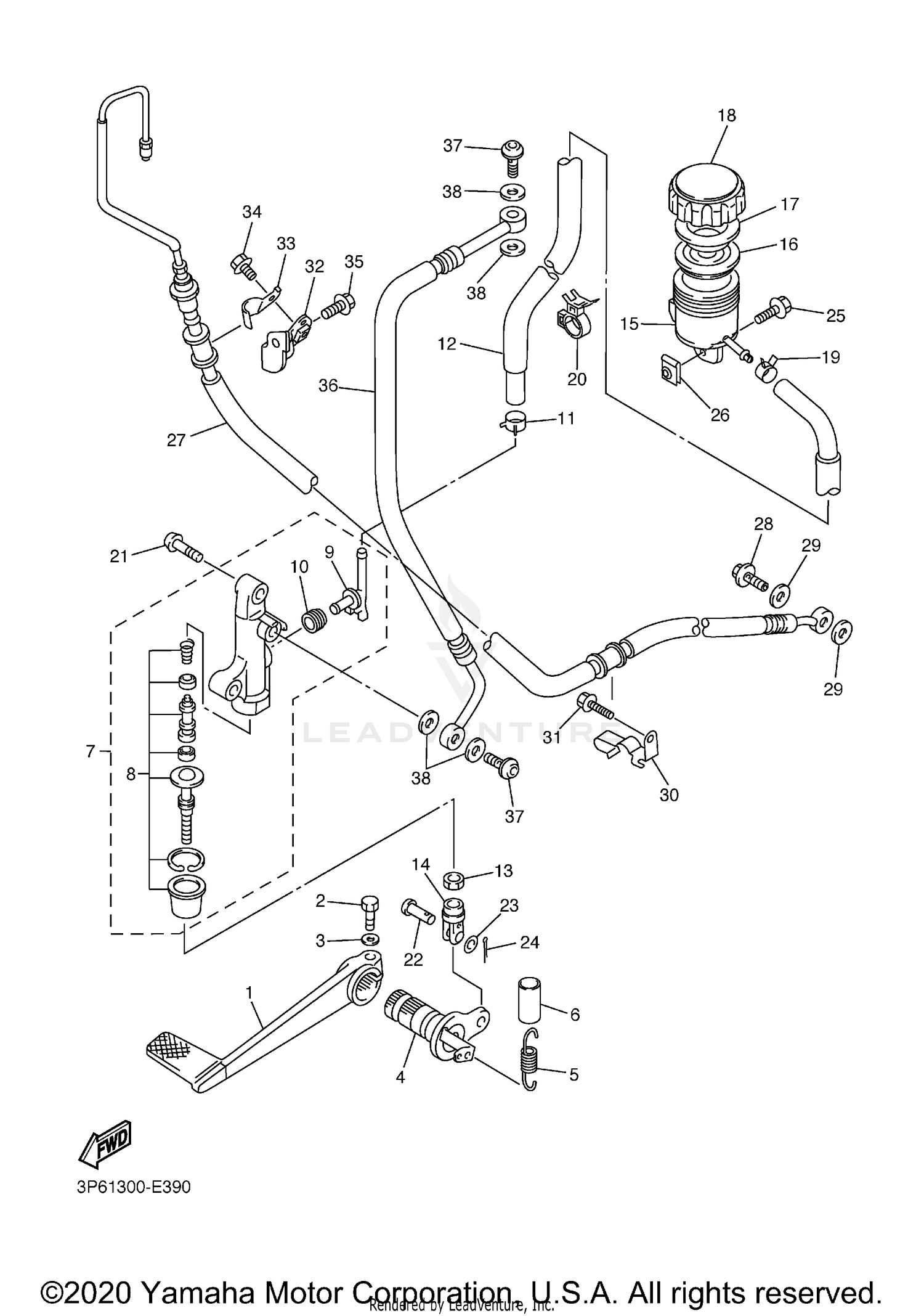 REAR MASTER CYLINDER