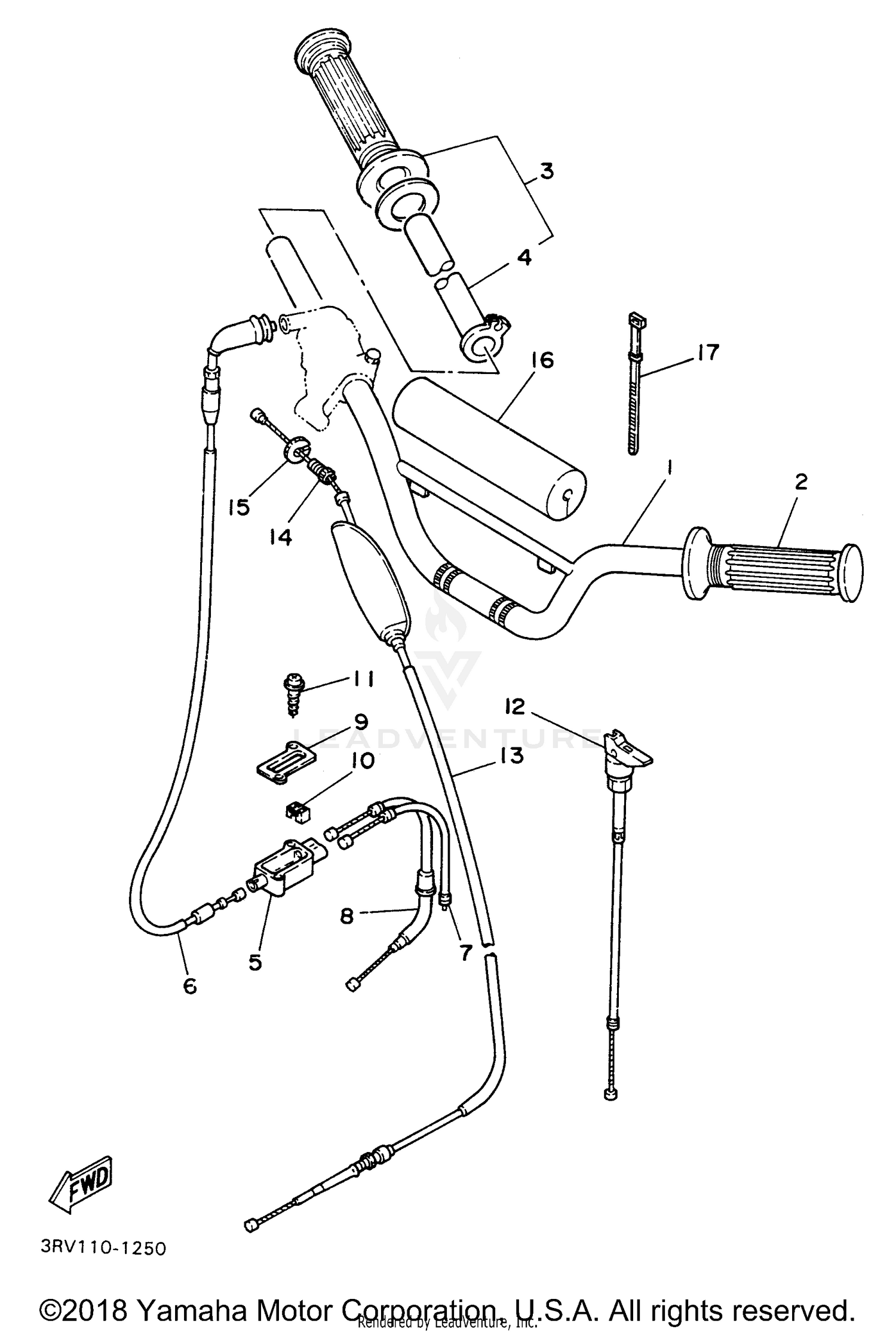STEERING HANDLE CABLE