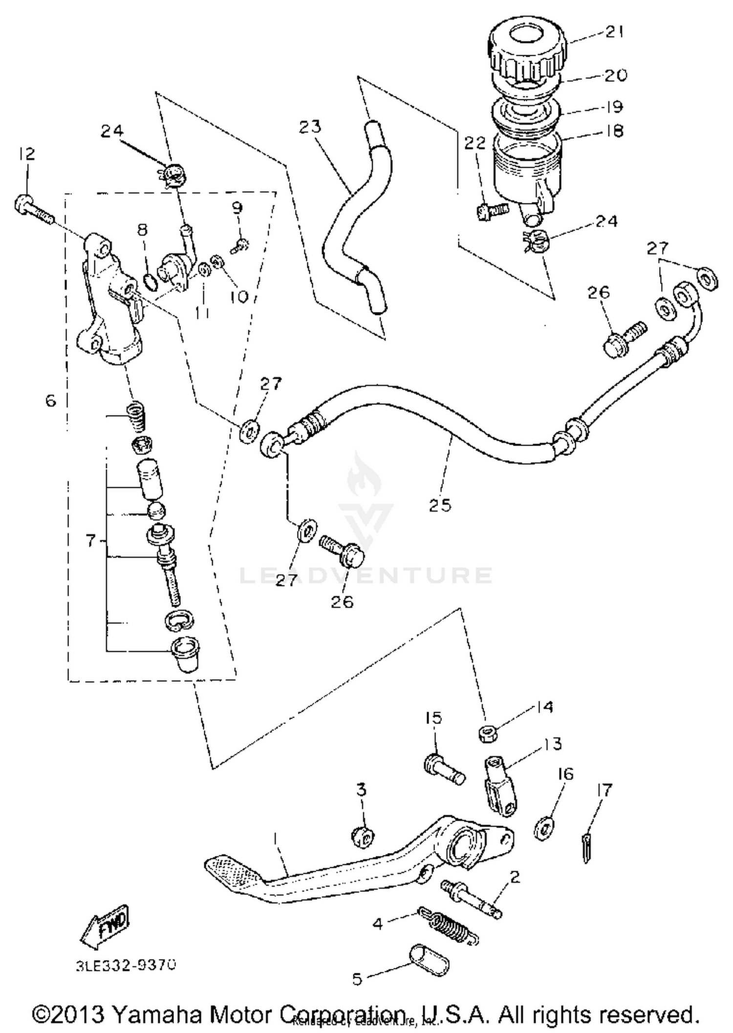 REAR MASTER CYLINDER