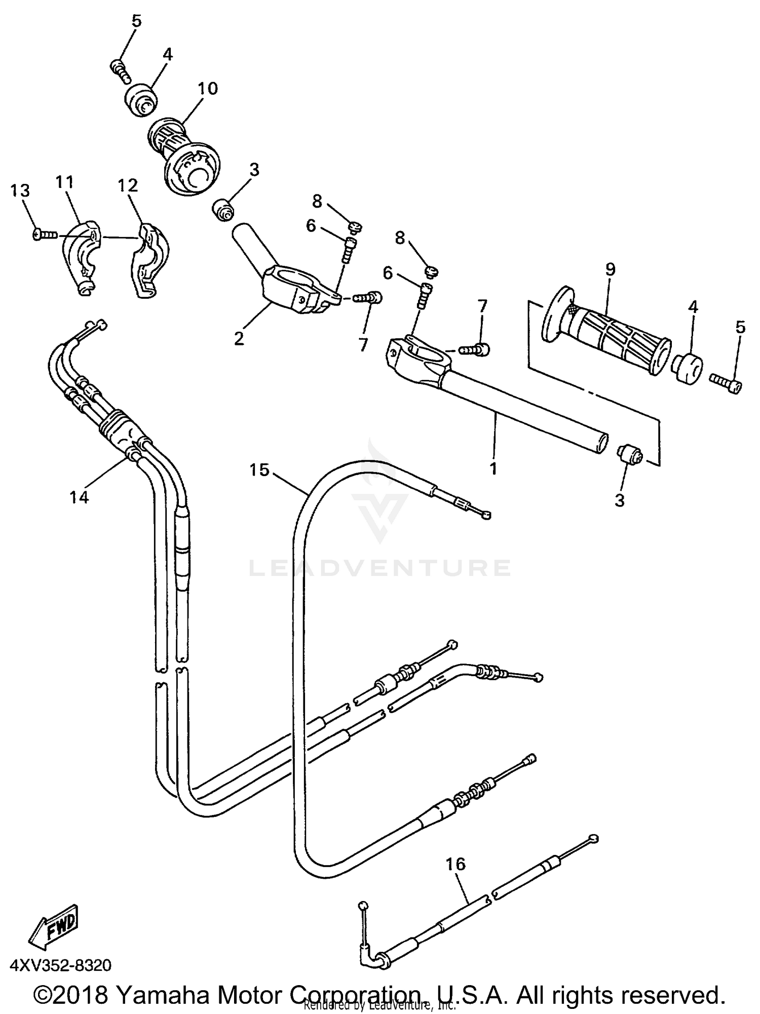 STEERING HANDLE CABLE