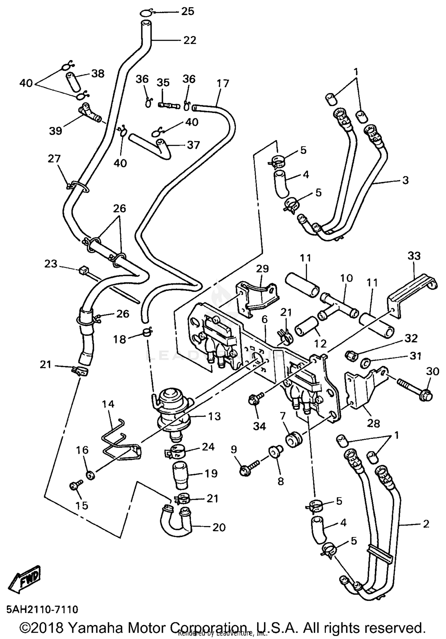AIR INDUCTION SYSTEM YZF600RKC ONLY