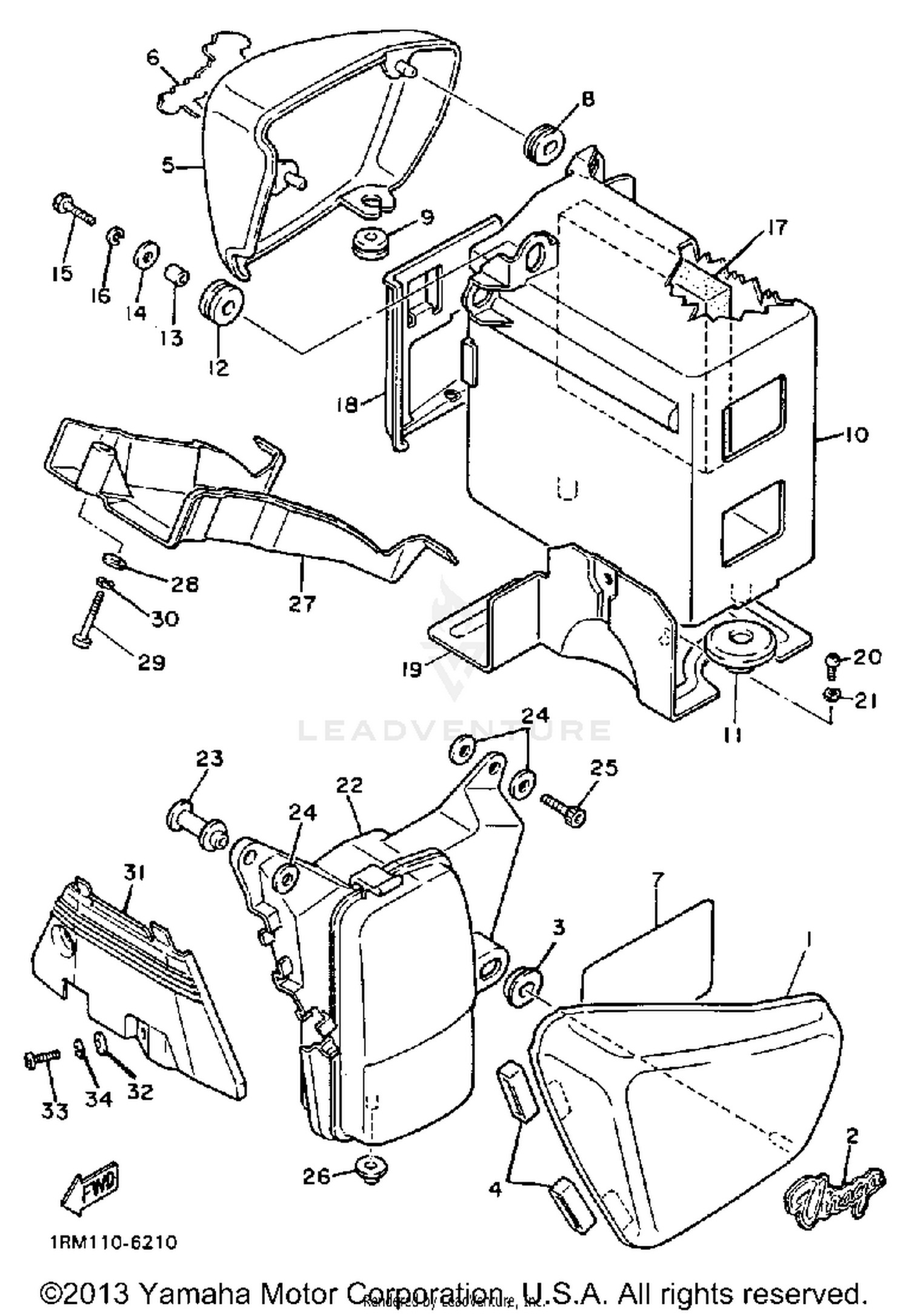 SIDE COVER XV700CT CTC