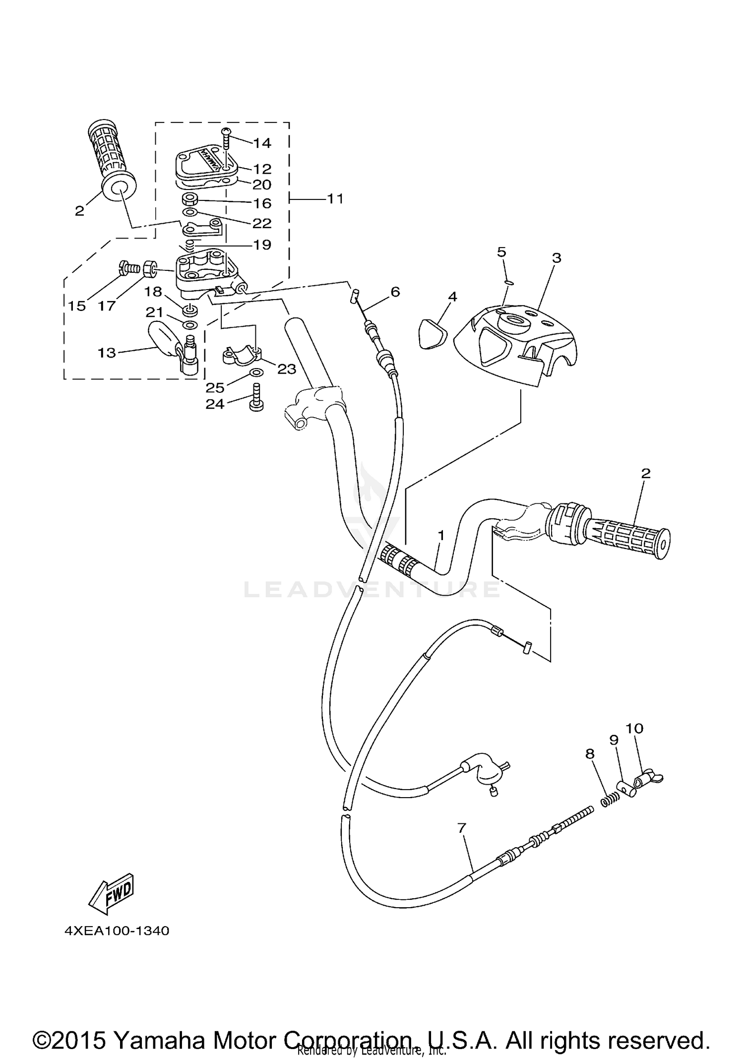STEERING HANDLE CABLE