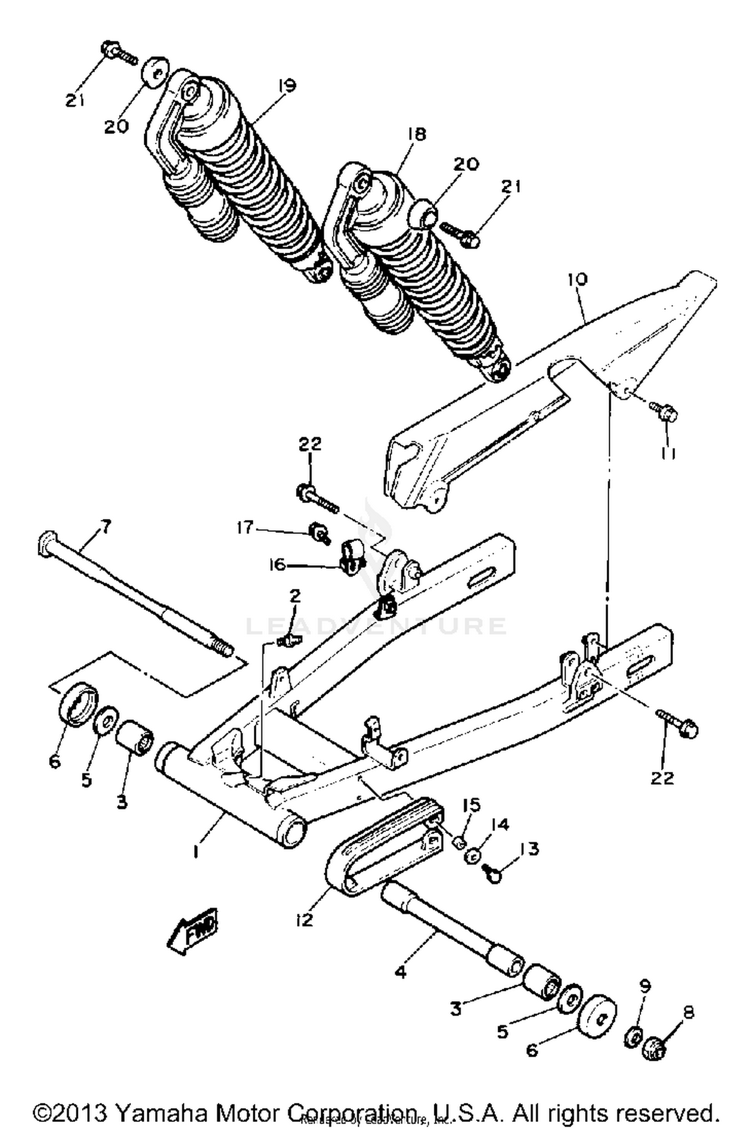 SWING ARM - REAR SHOCKS