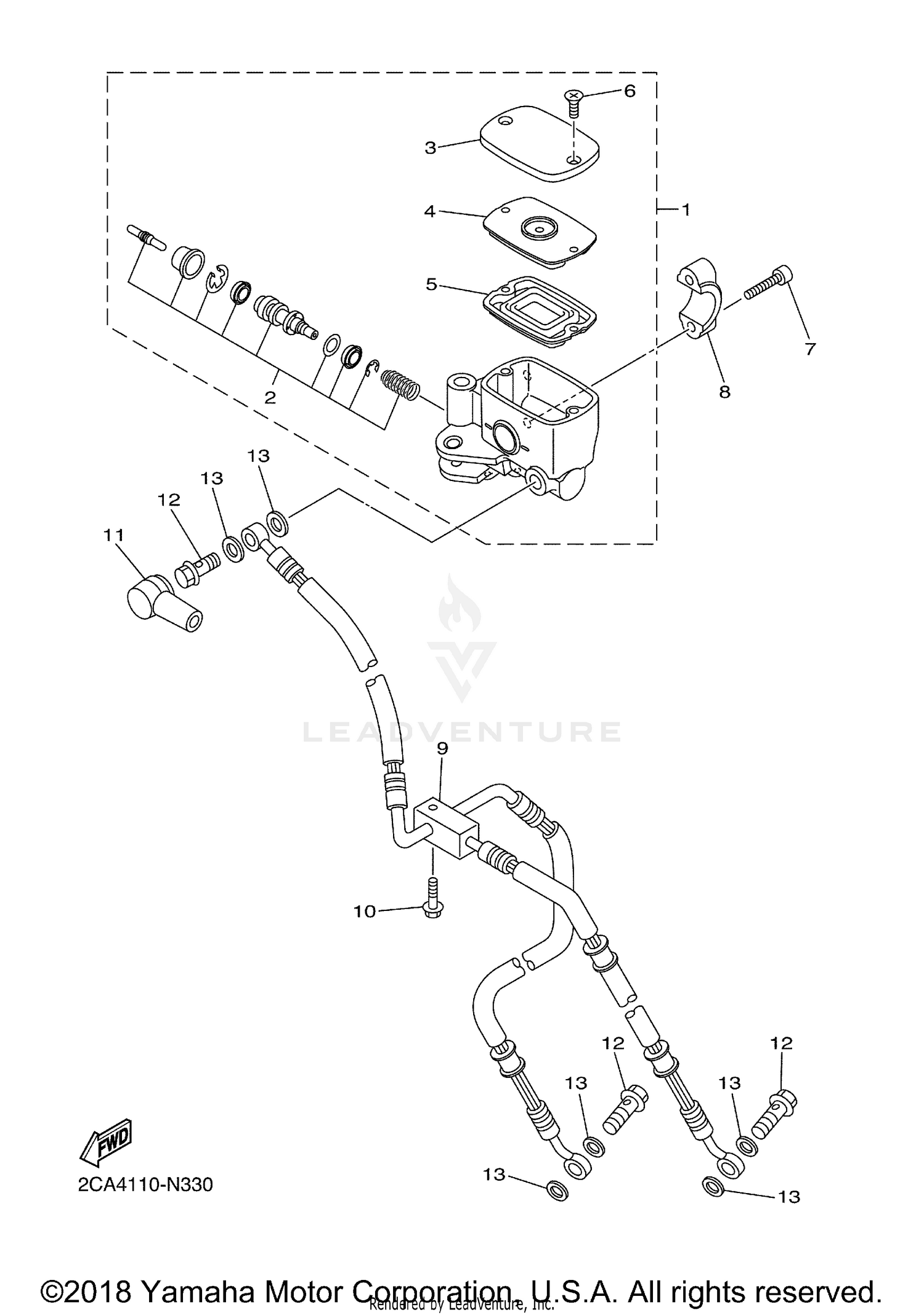 FRONT MASTER CYLINDER