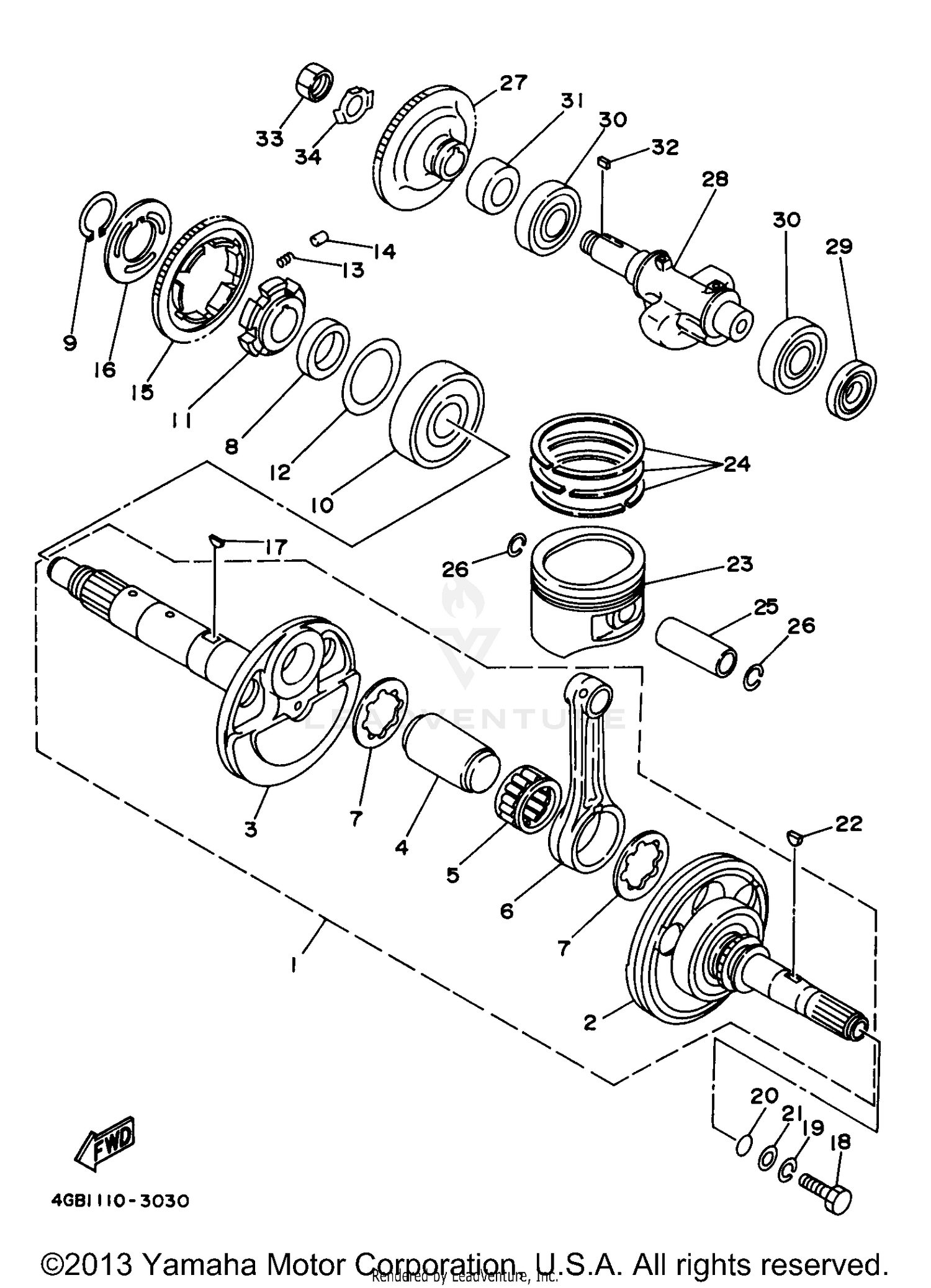 CRANKSHAFT PISTON