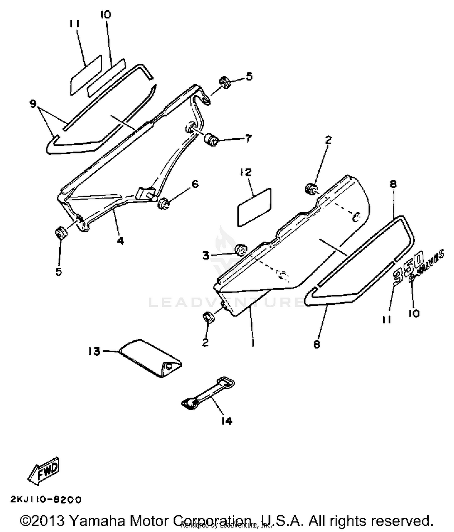 SIDE COVER (NON-CALIFORNIA MODEL)