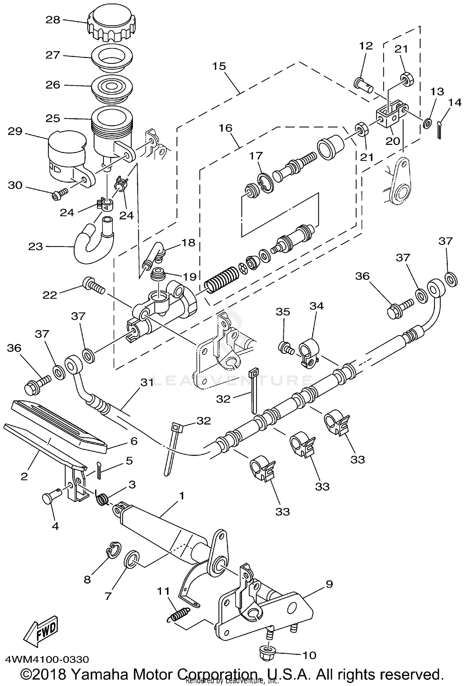 REAR MASTER CYLINDER