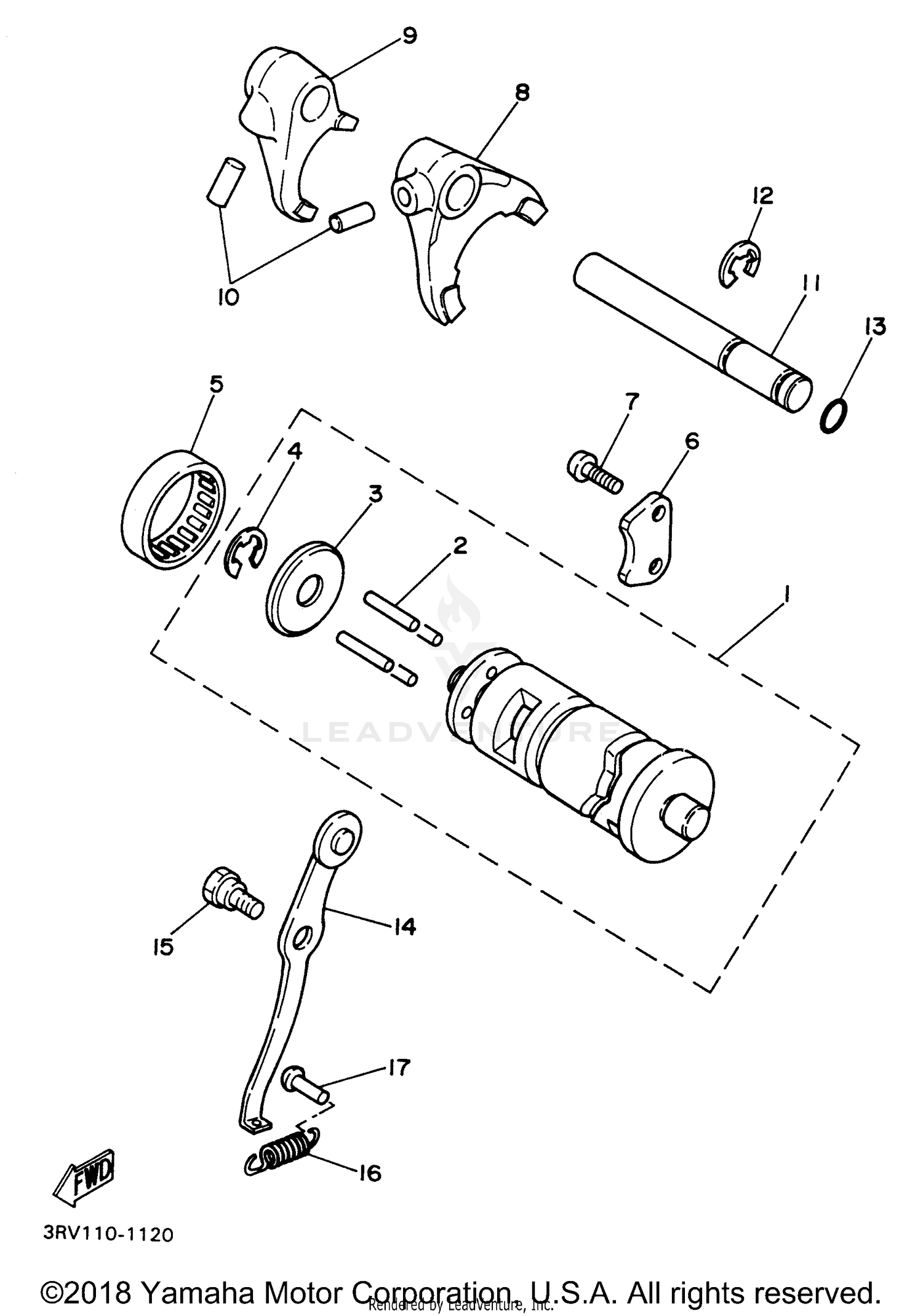 SHIFT CAM SHIFT FORK