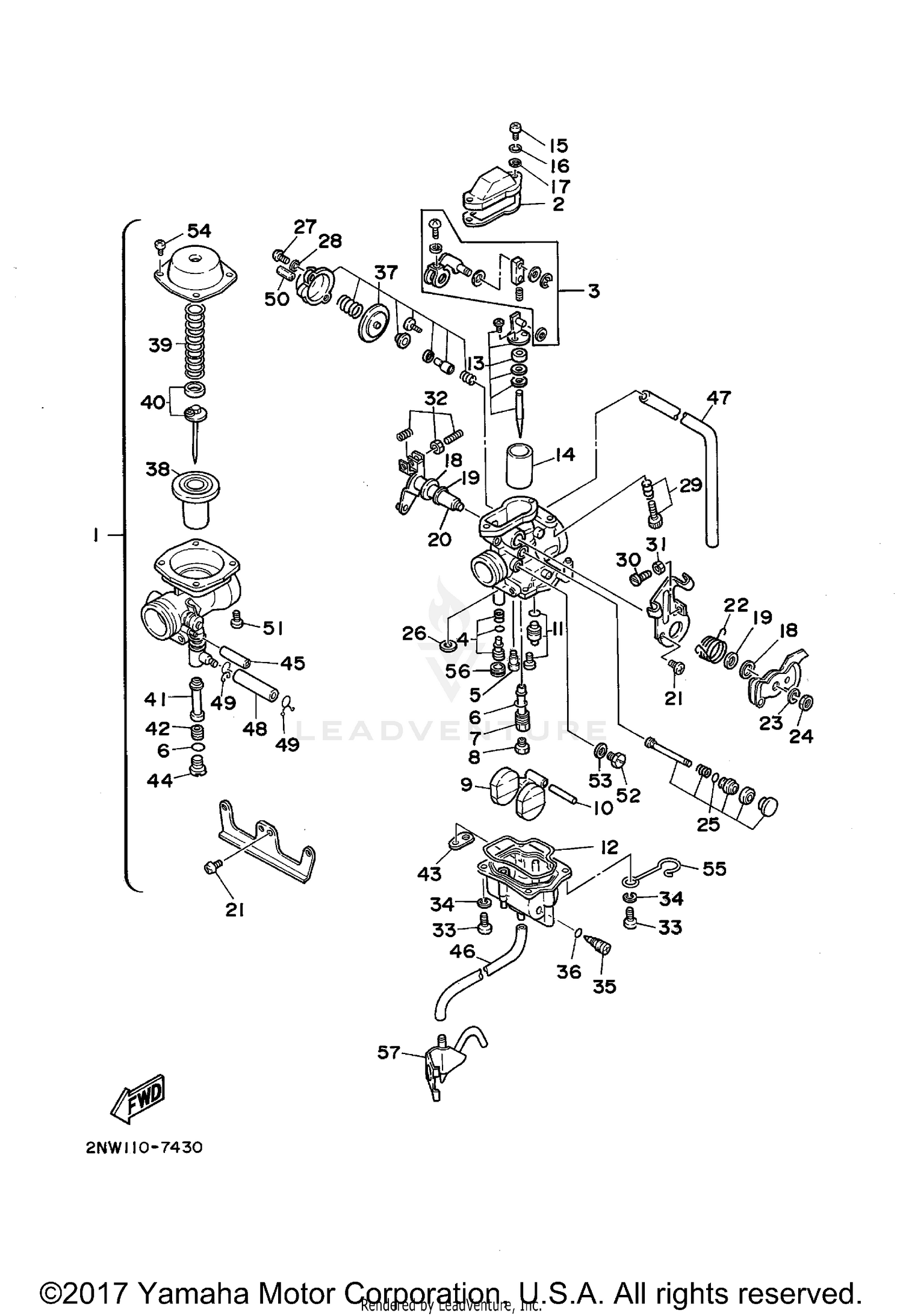 CARBURETOR SRX250TC
