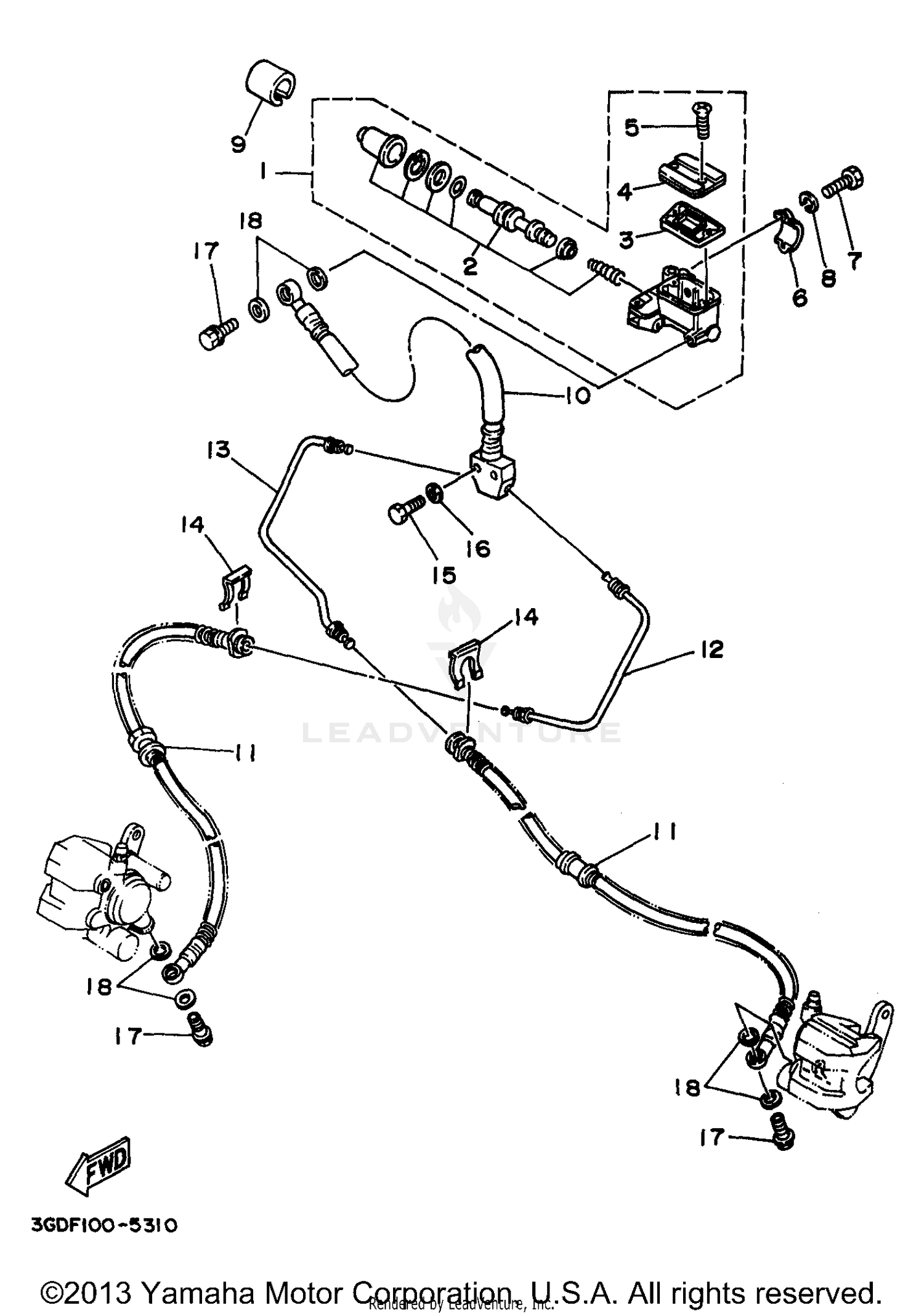 FRONT MASTER CYLINDER