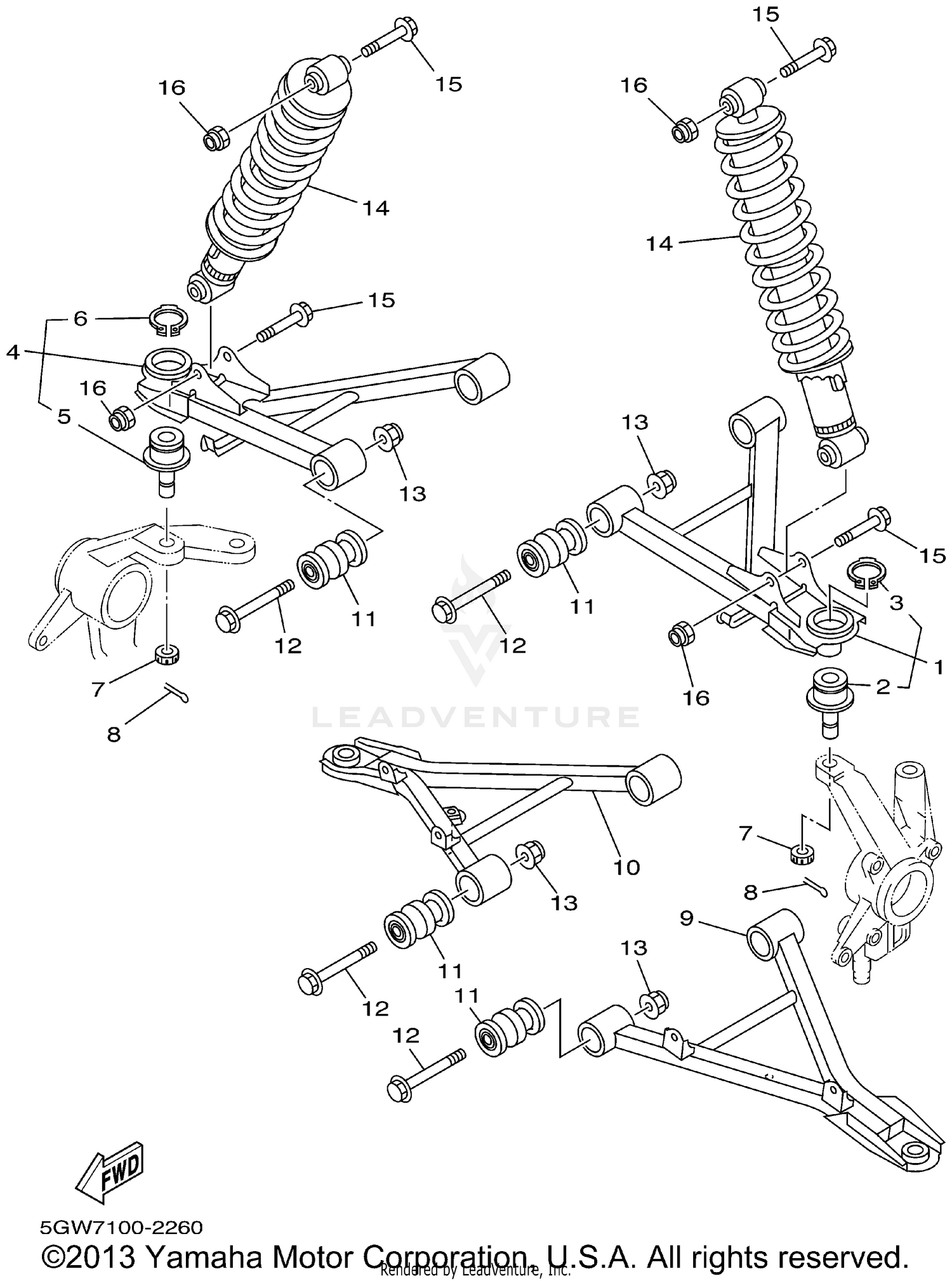 FRONT SUSPENSION WHEEL