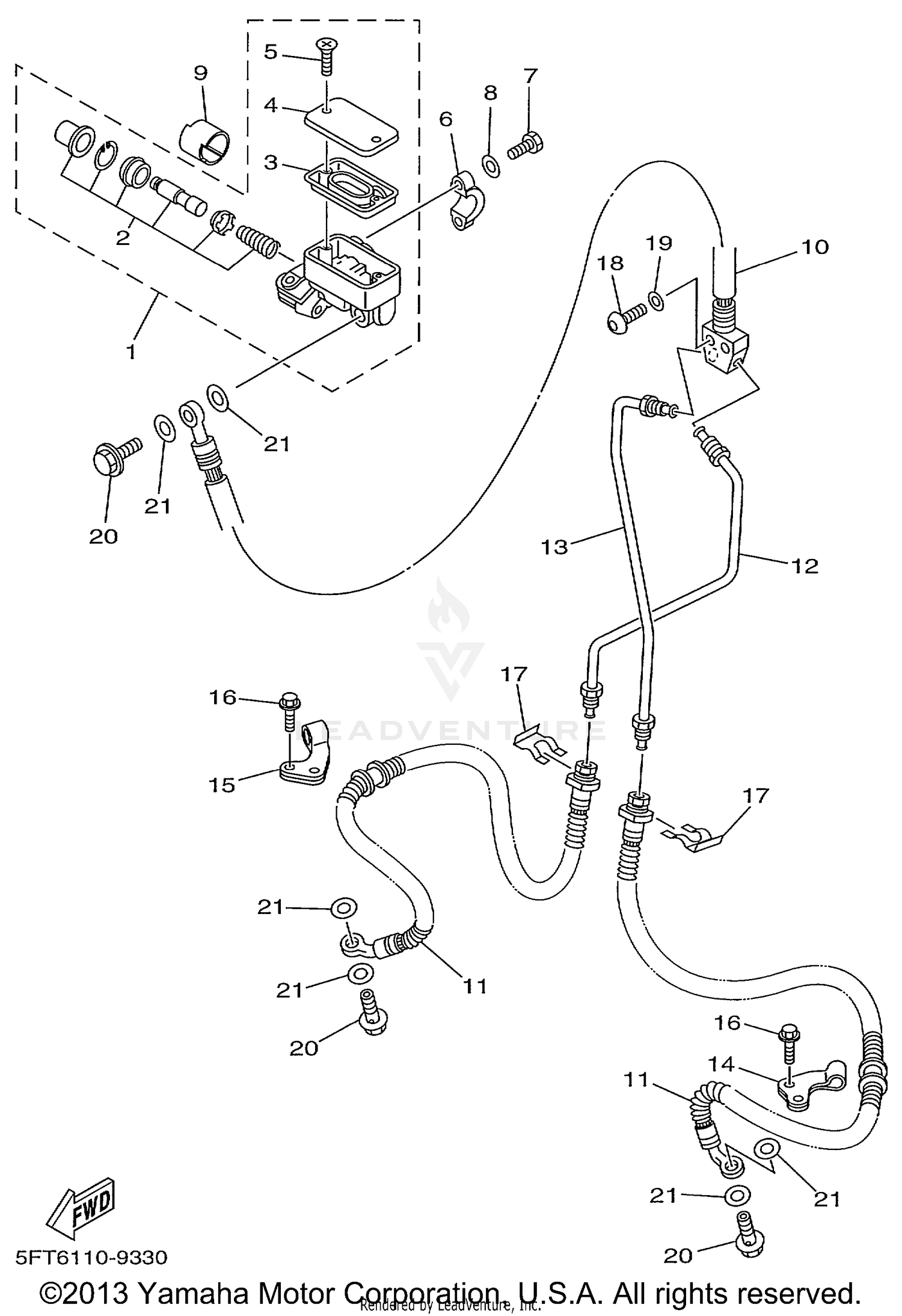 FRONT MASTER CYLINDER
