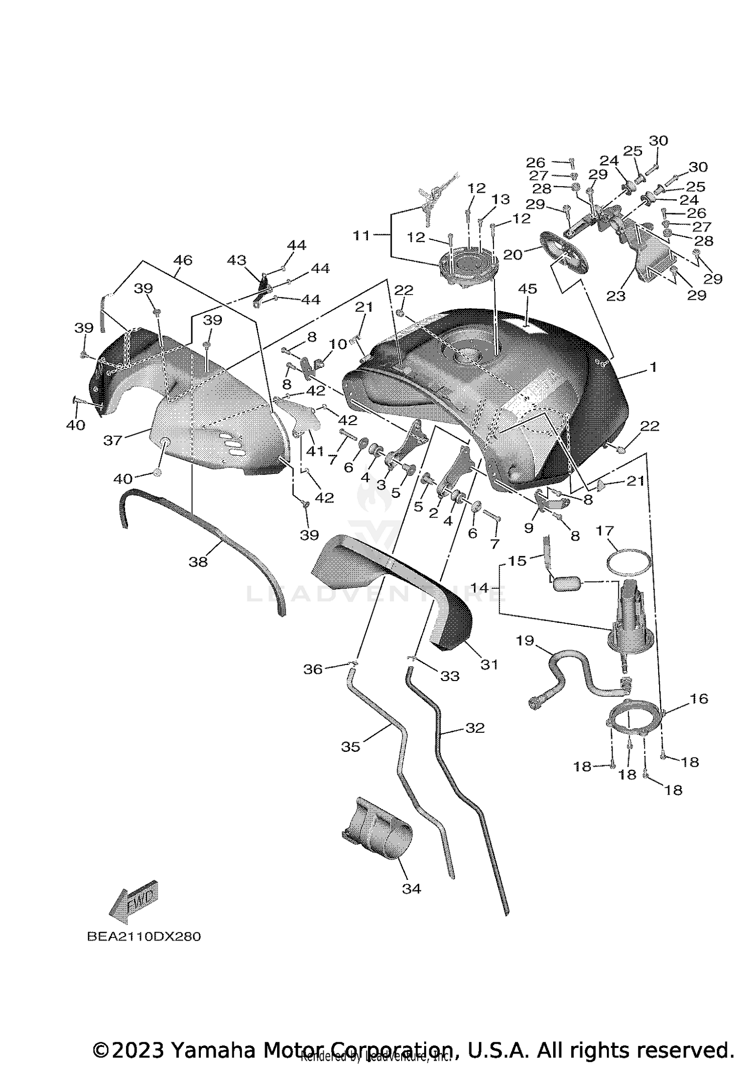 FUEL TANK 1 (FOR U49)