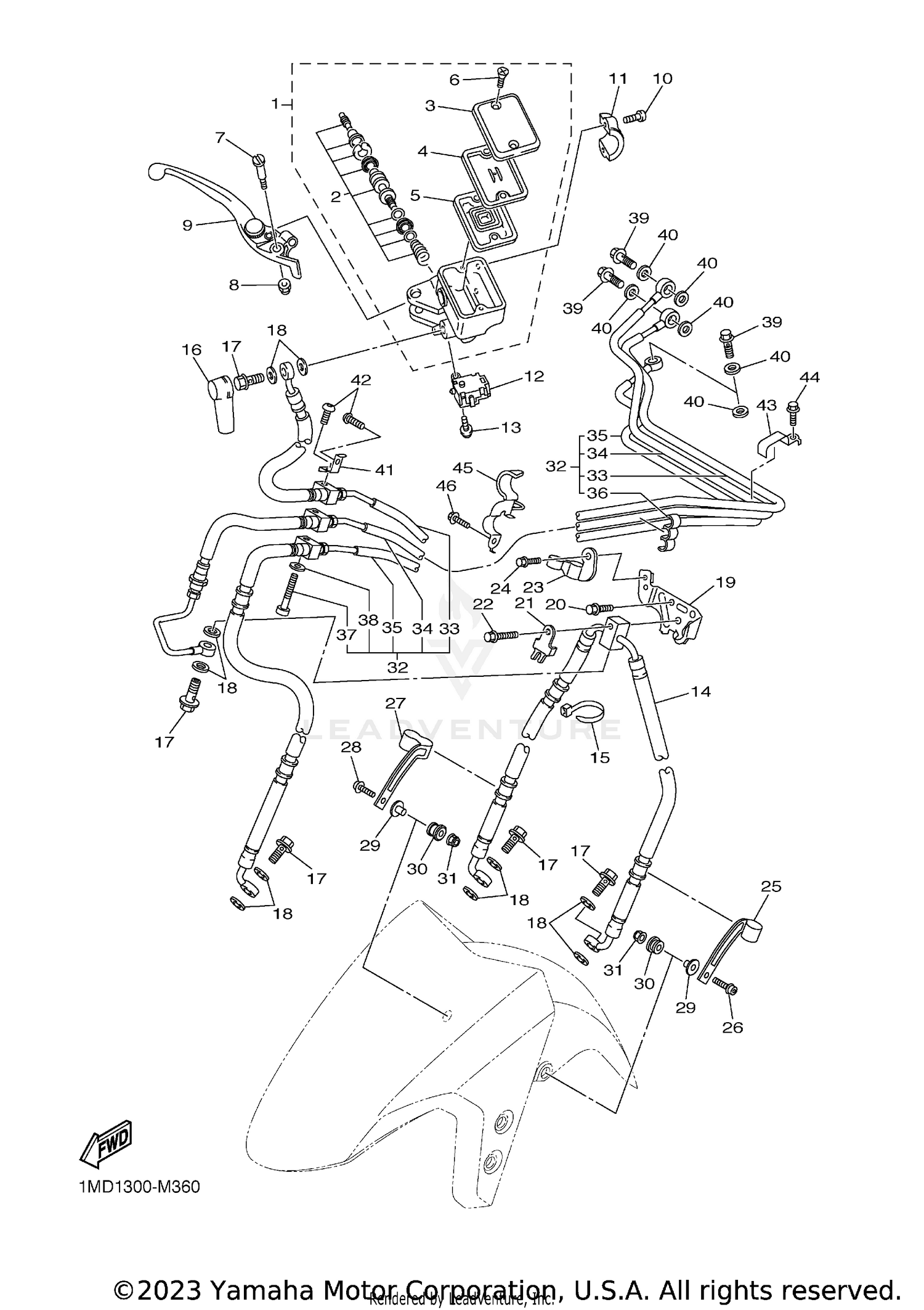 FRONT MASTER CYLINDER