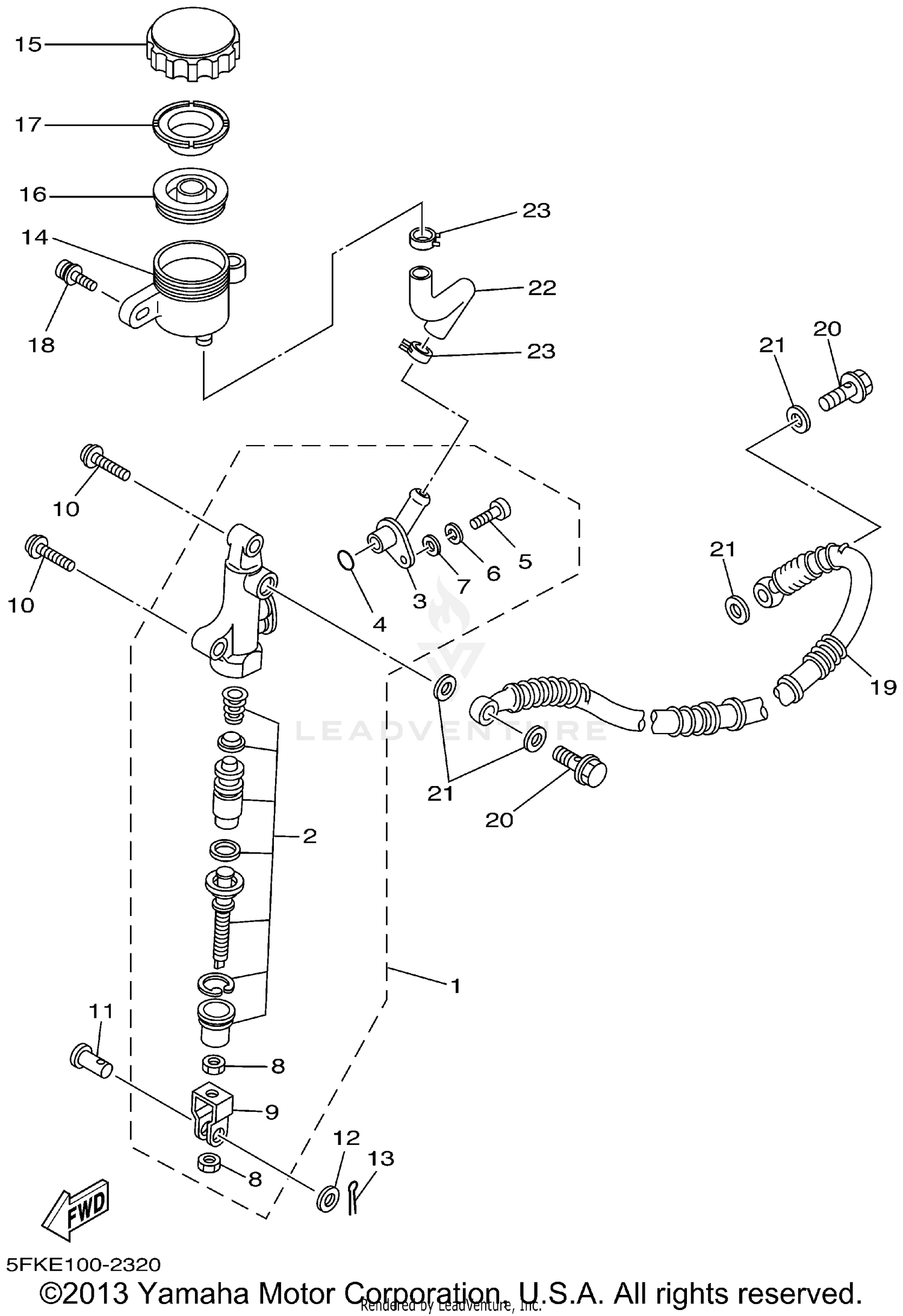 REAR MASTER CYLINDER