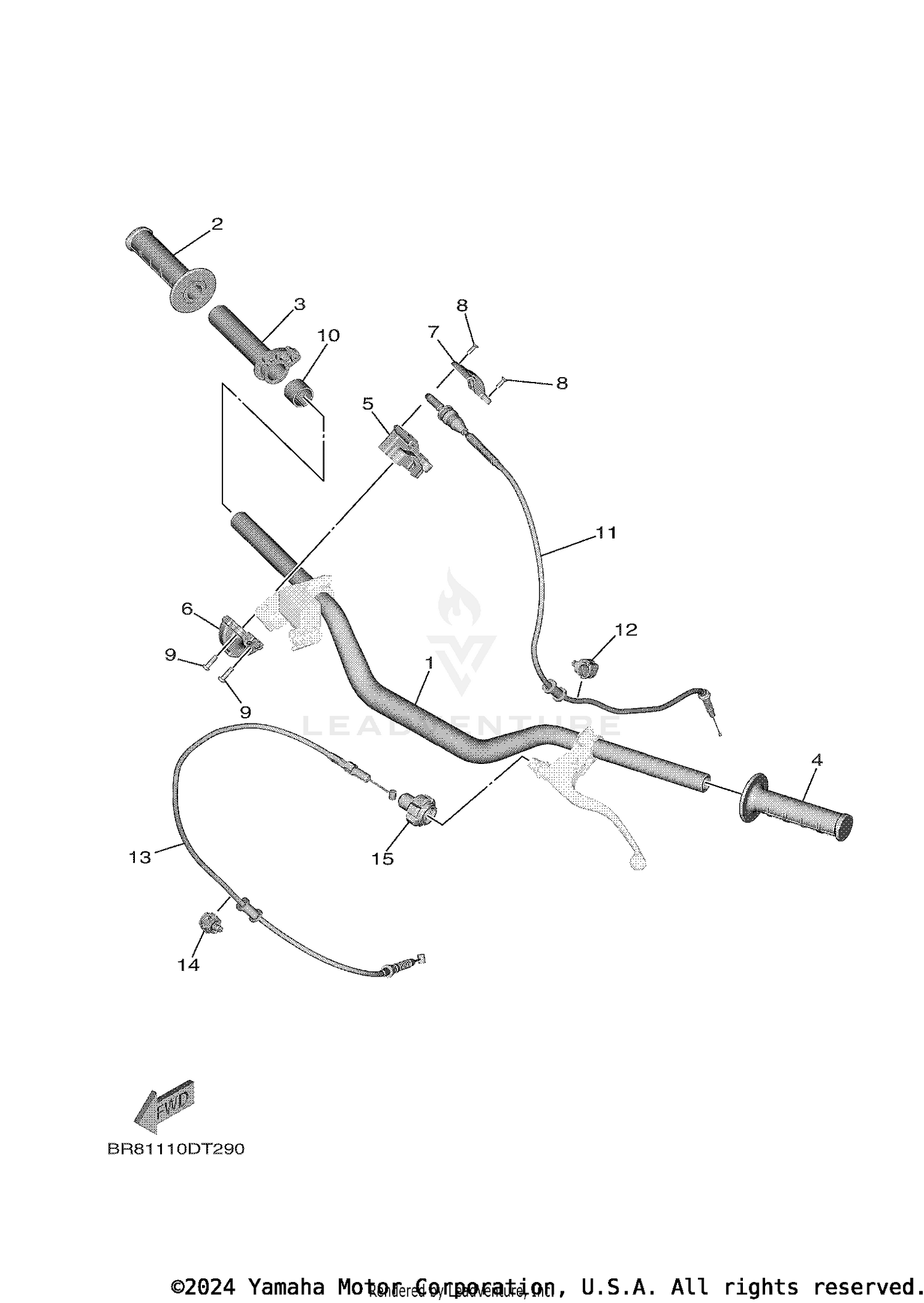 STEERING HANDLE CABLE