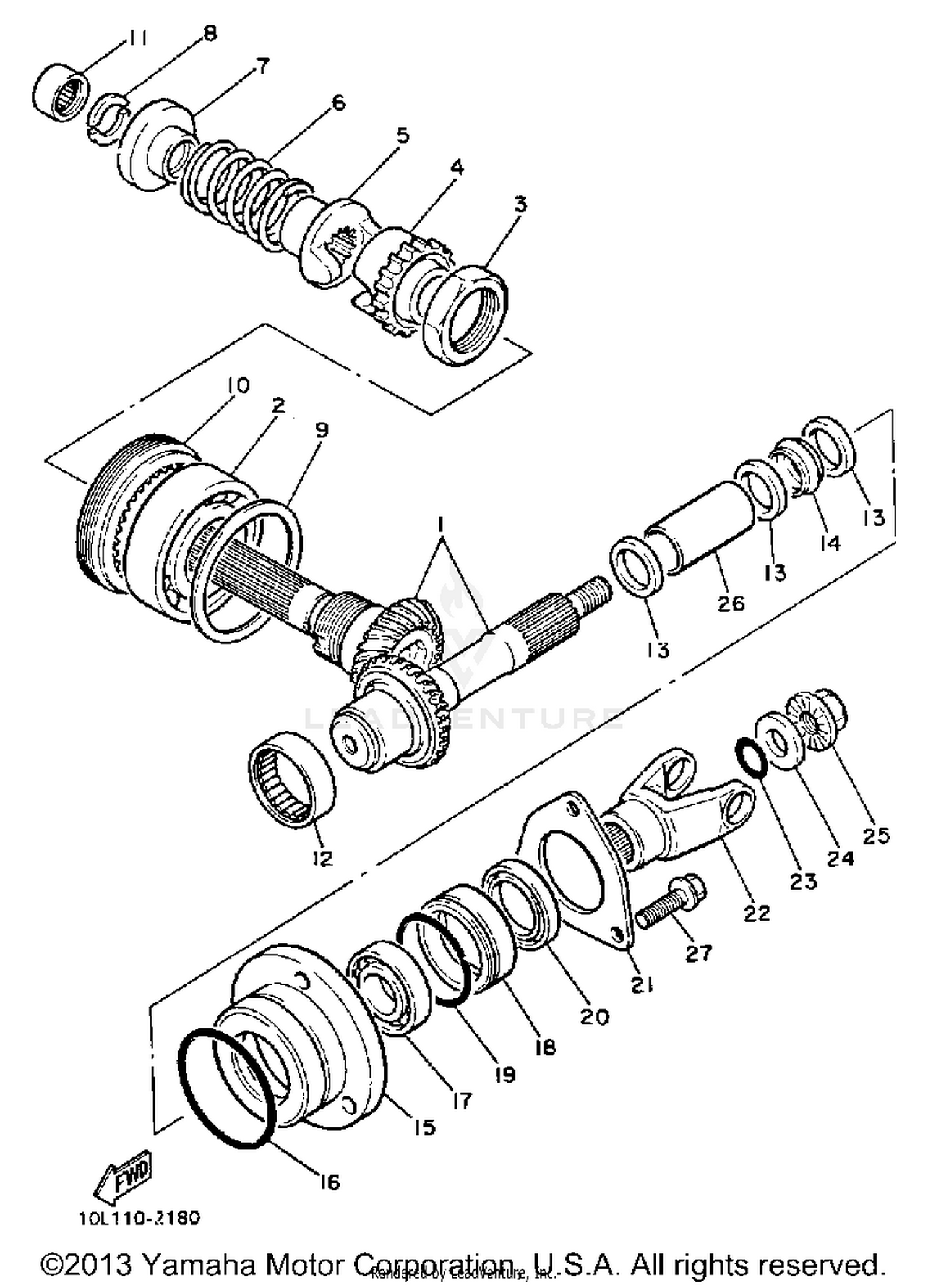 MIDDLE DRIVE GEAR