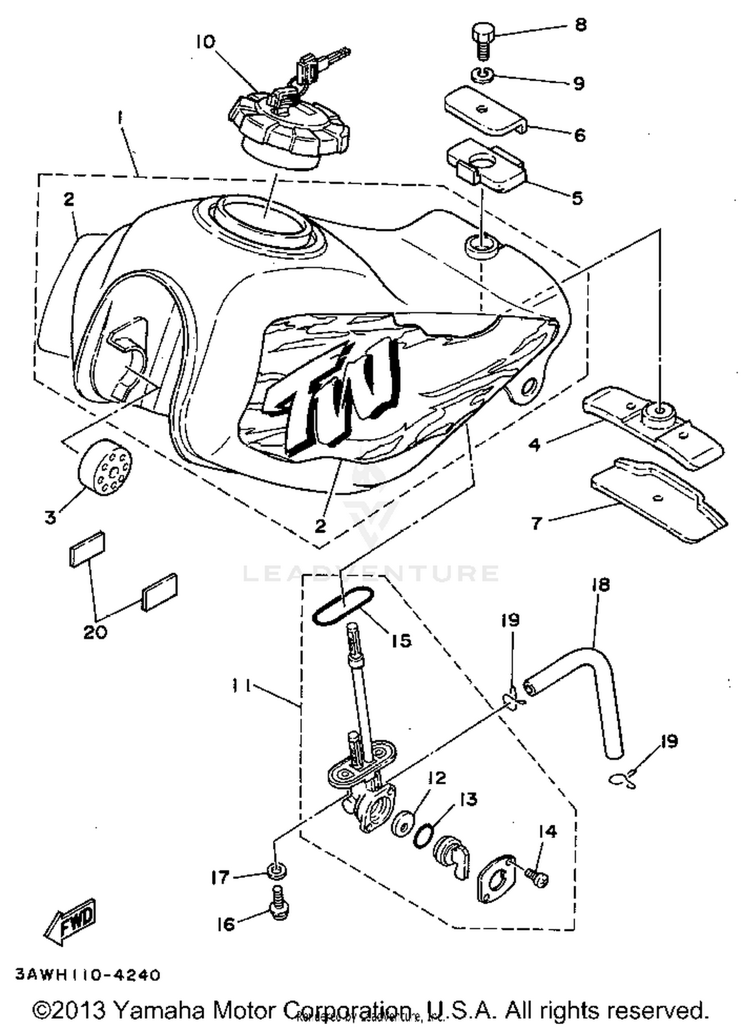 FUEL TANK NON CALIFORNIA