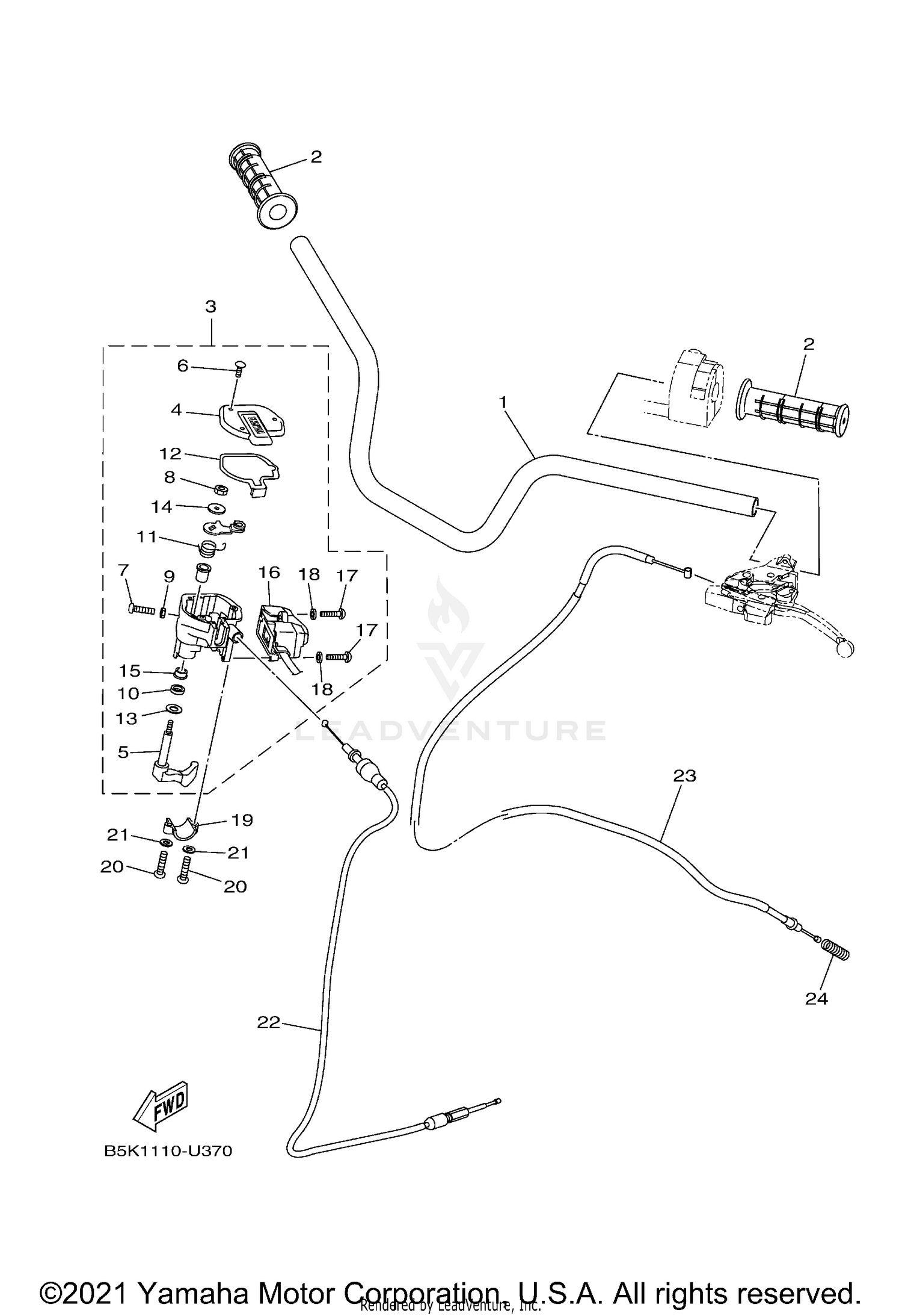 STEERING HANDLE & CABLE