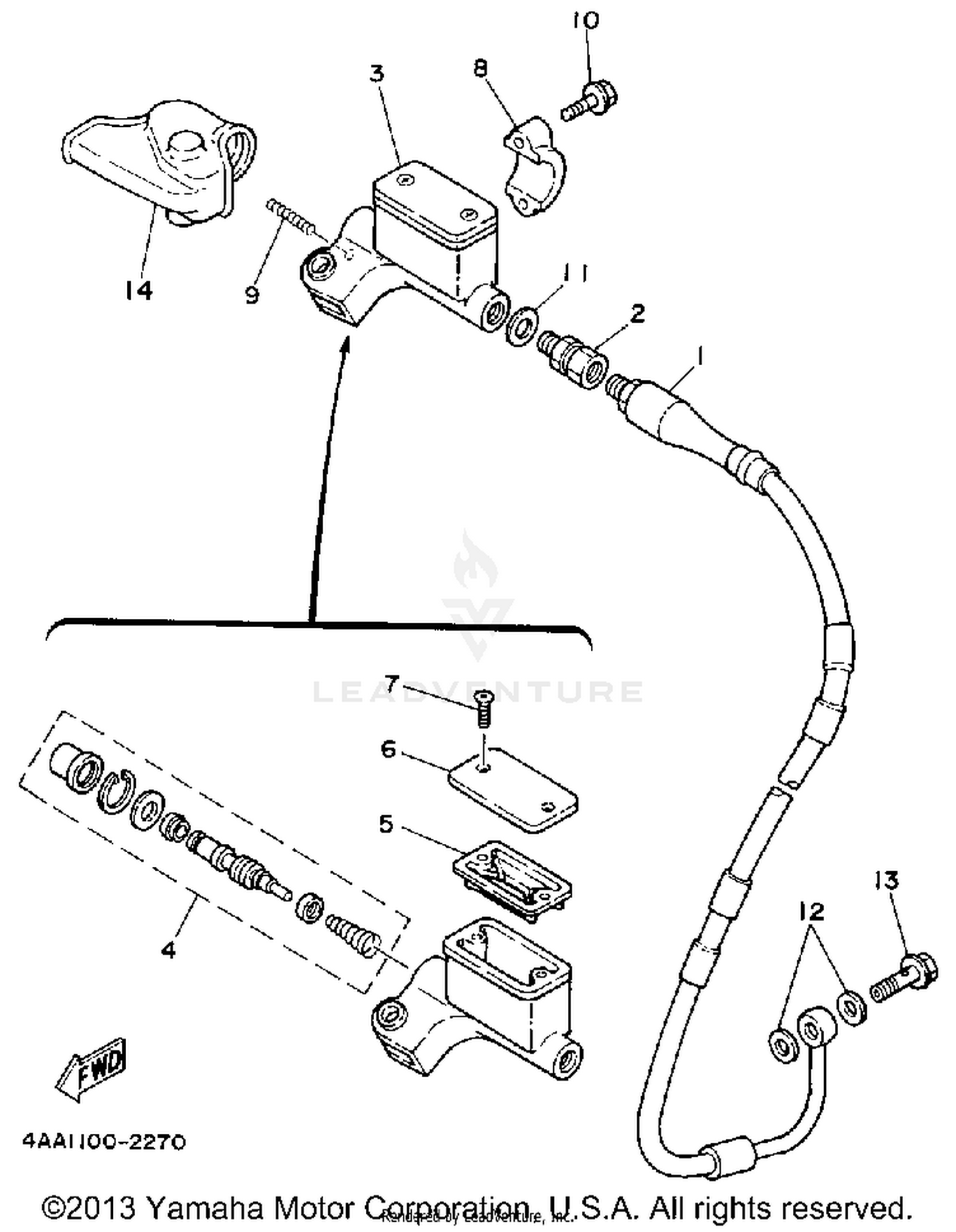 FRONT MASTER CYLINDER