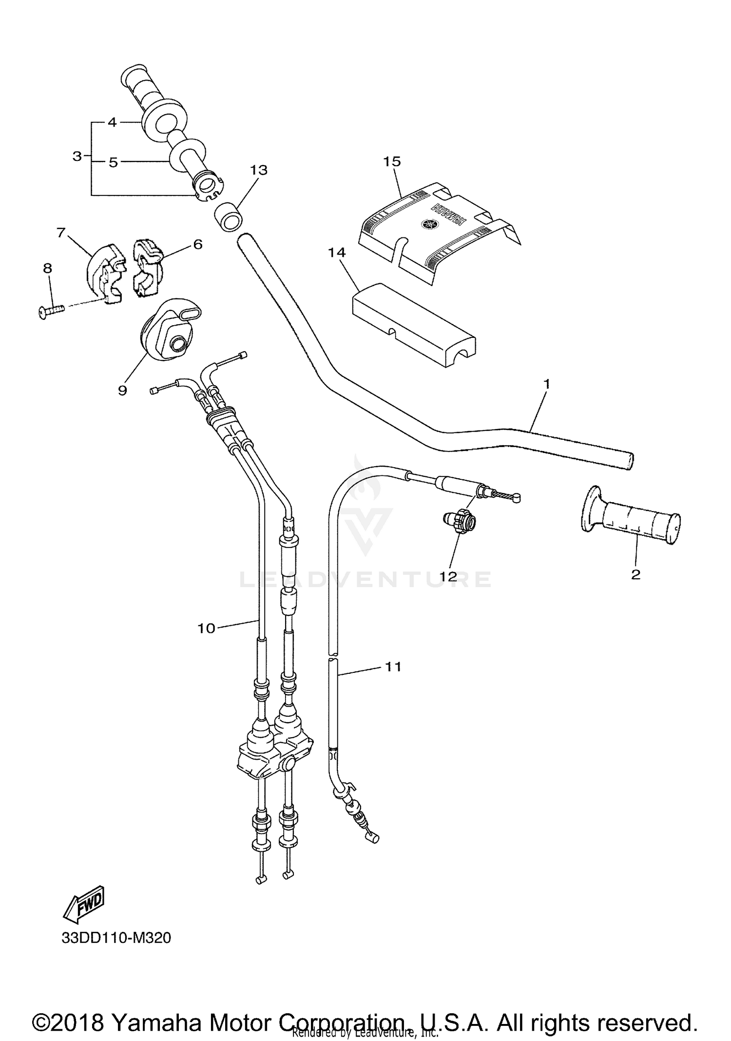 STEERING HANDLE CABLE