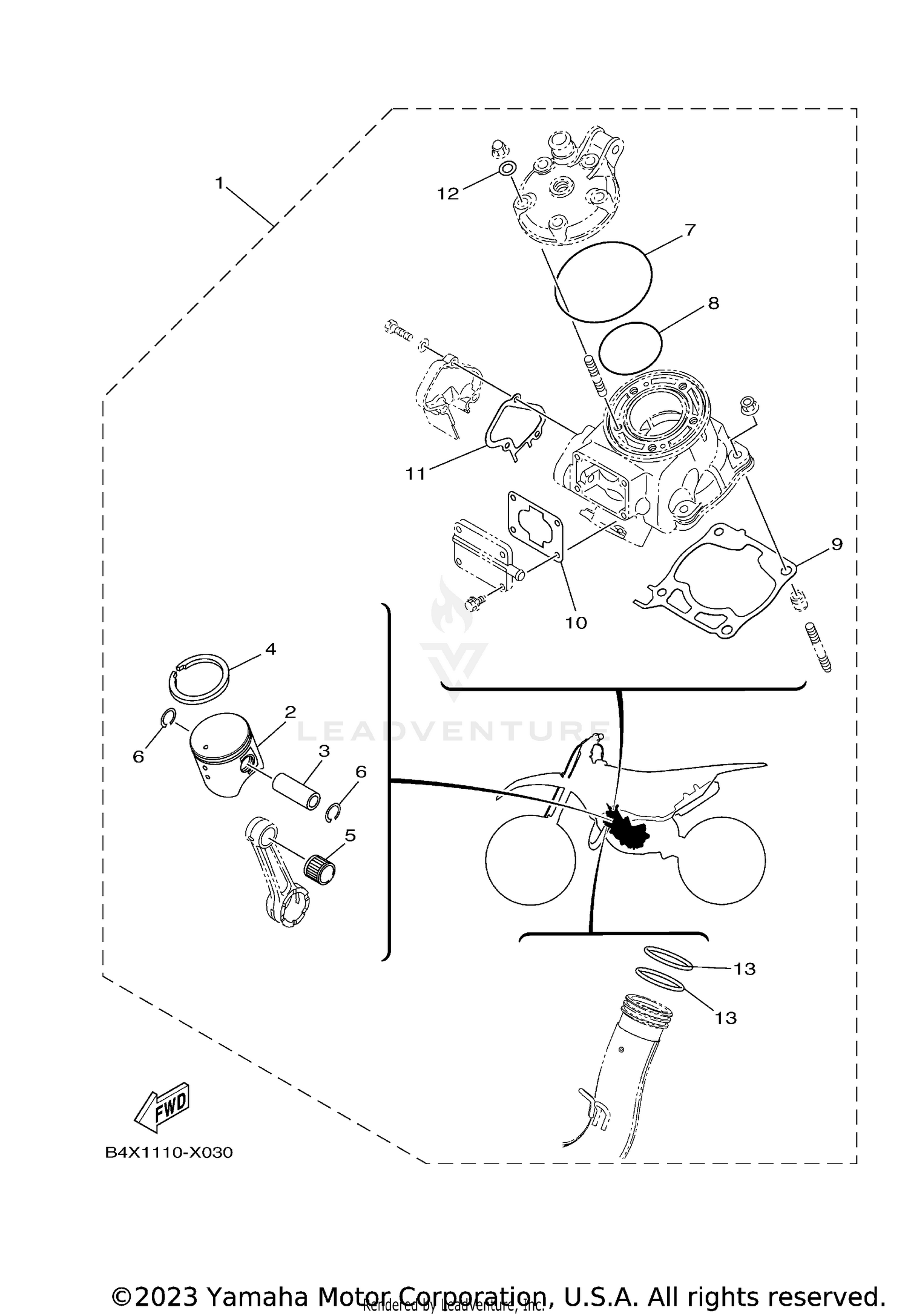 4 PISTON REBUILT KIT