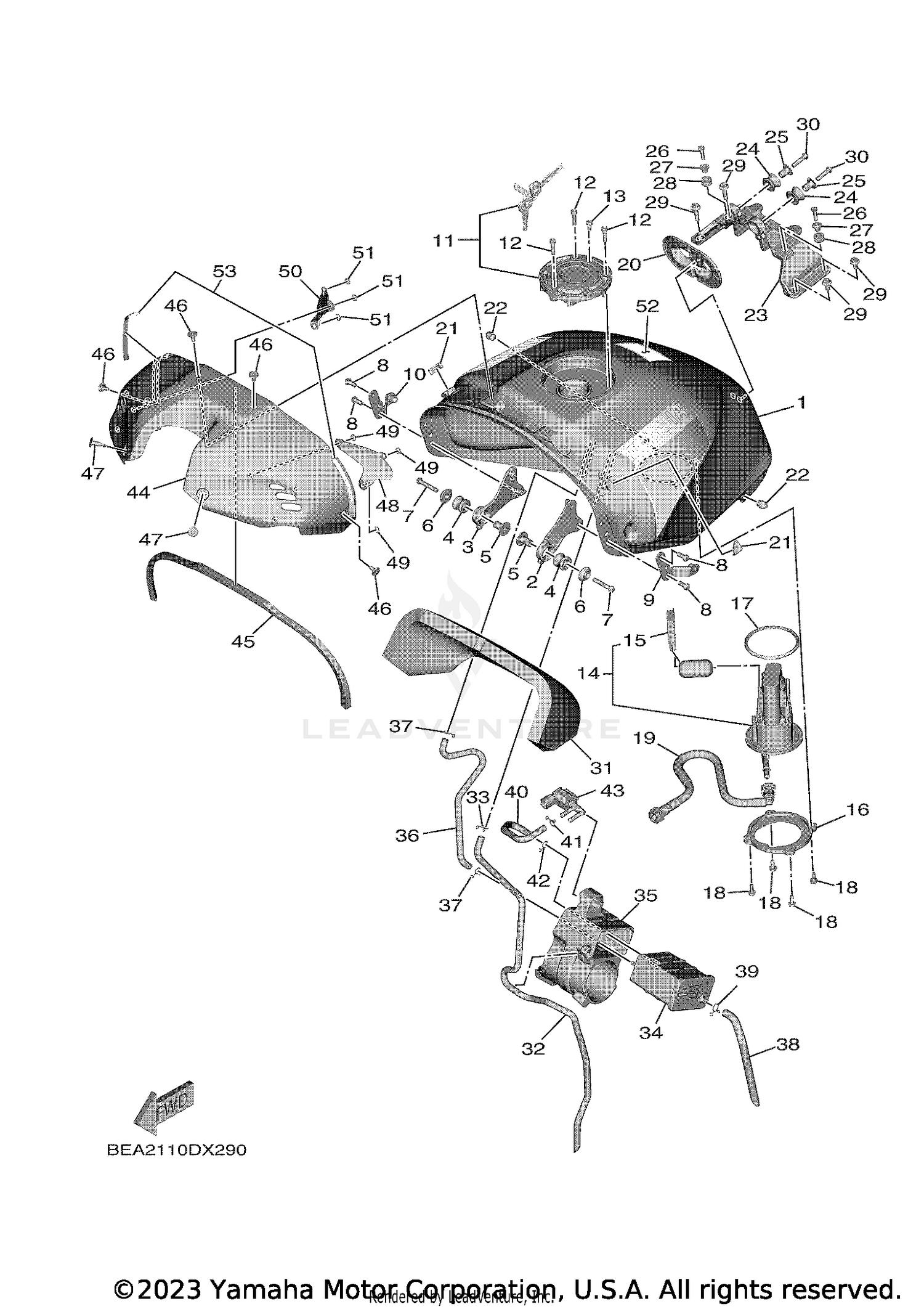FUEL TANK 2 (FOR CAL)