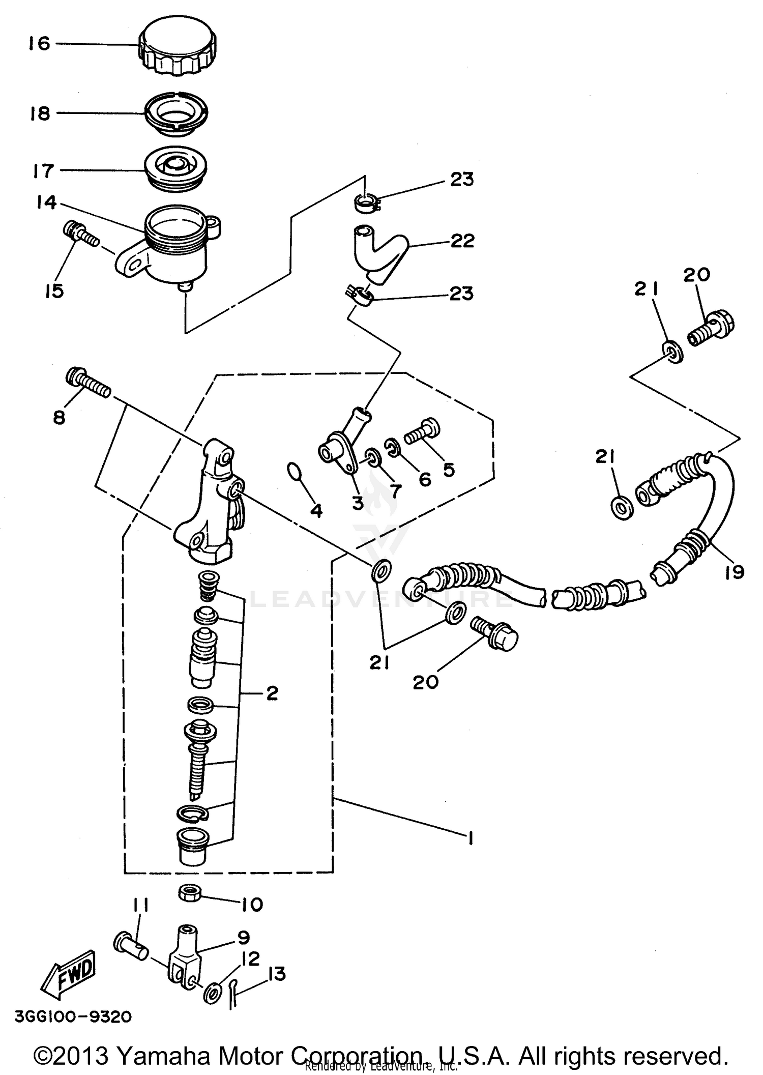 REAR MASTER CYLINDER