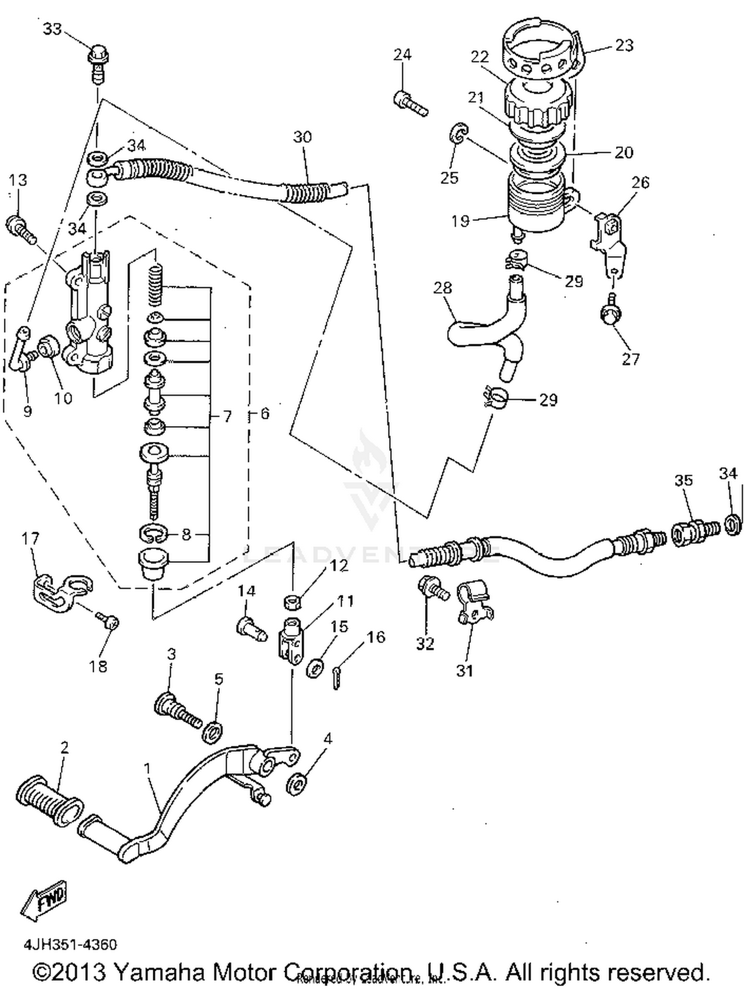 REAR MASTER CYLINDER