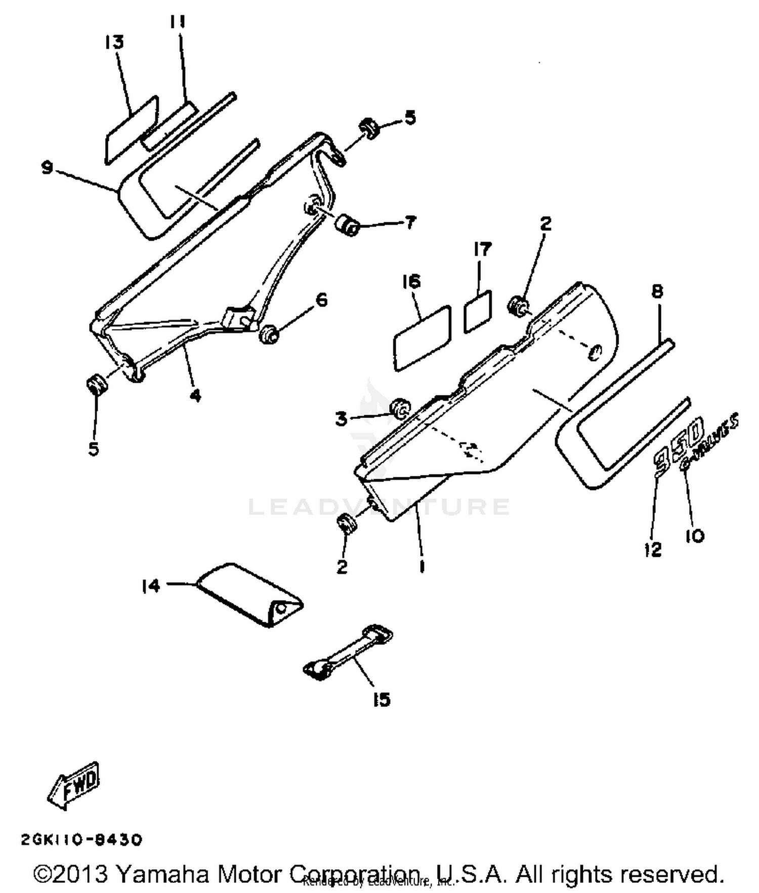 SIDE COVER (CALIFORNIA MODEL ONLY)