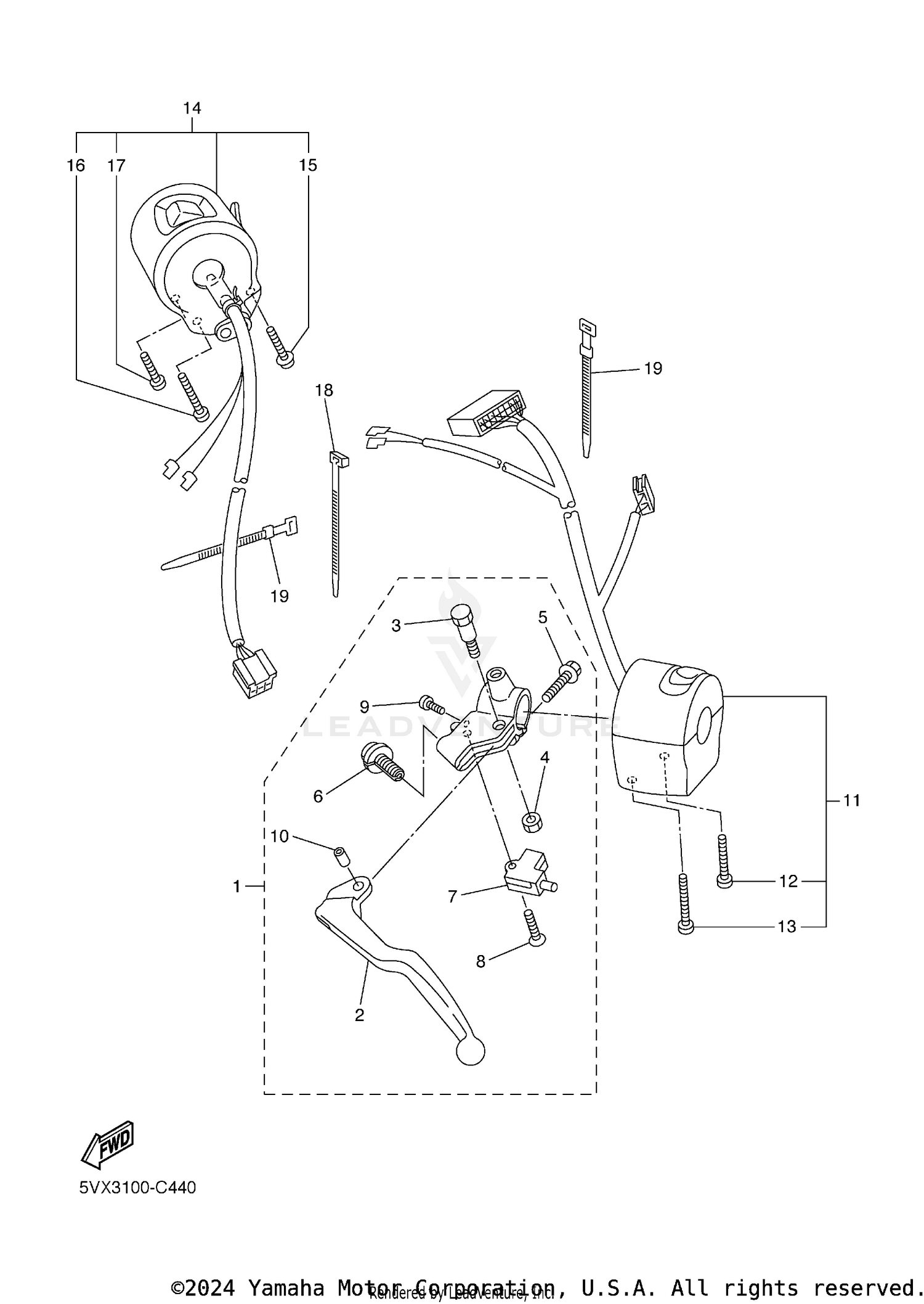 HANDLE SWITCH LEVER