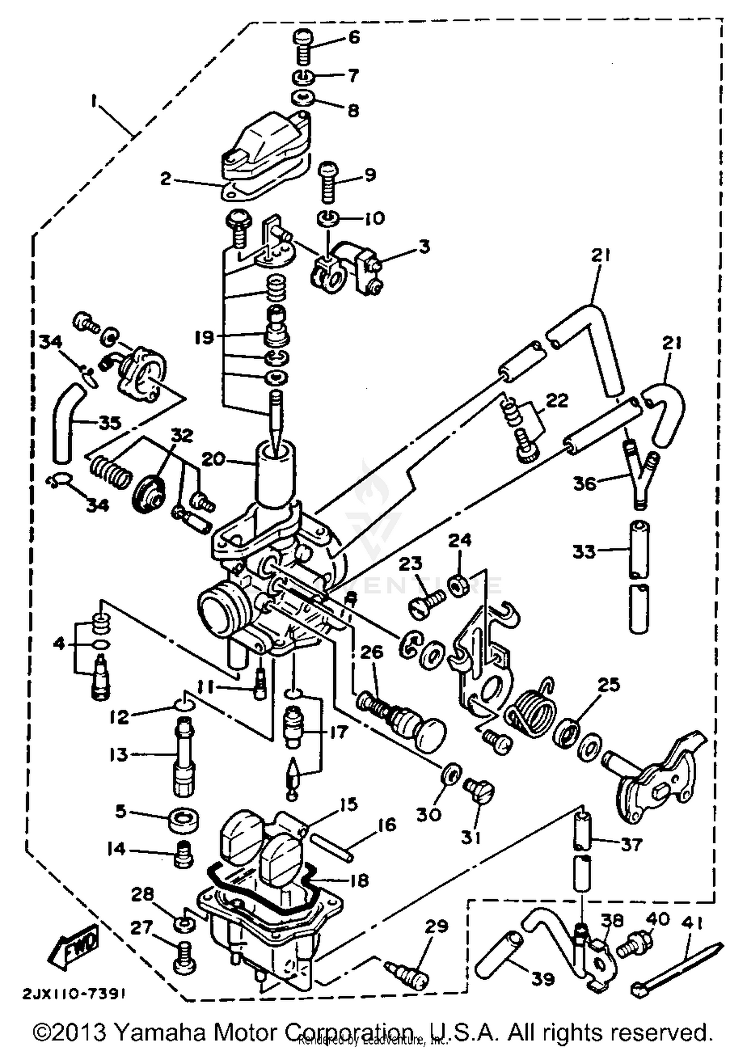 CARBURETOR CALIFORNIA MODEL ONLY
