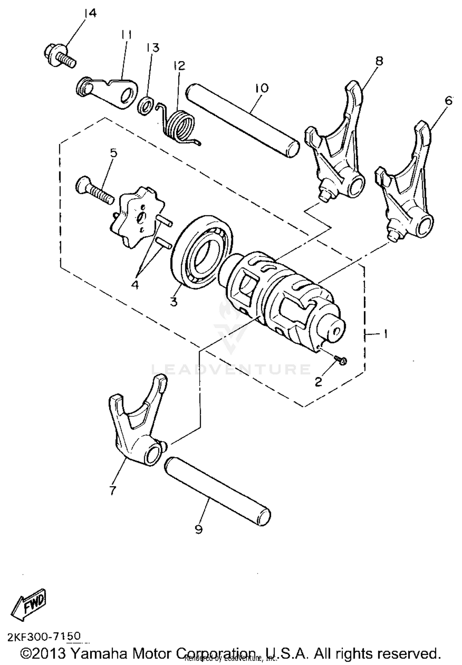 SHIFT CAM SHIFT FORK