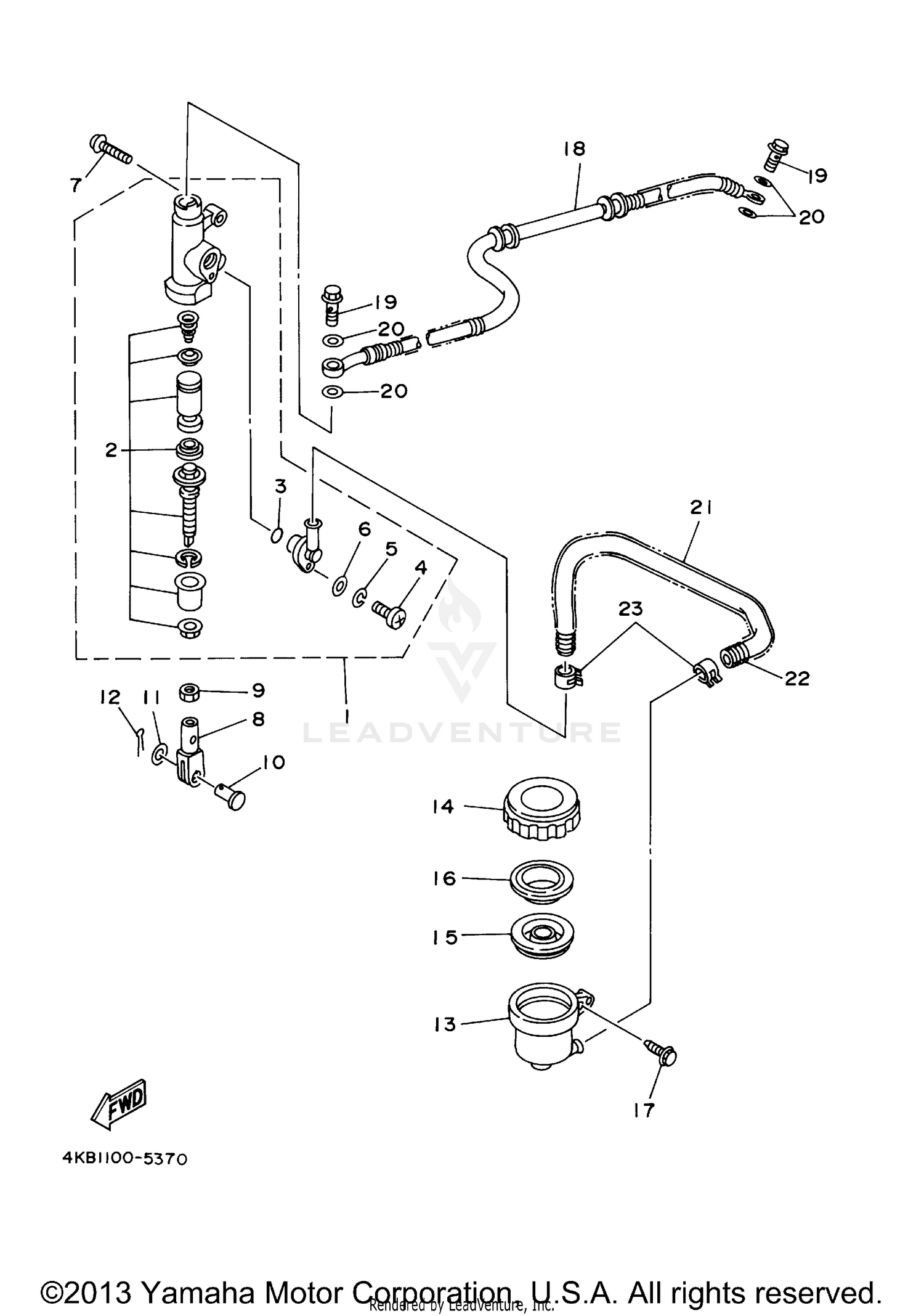 REAR MASTER CYLINDER