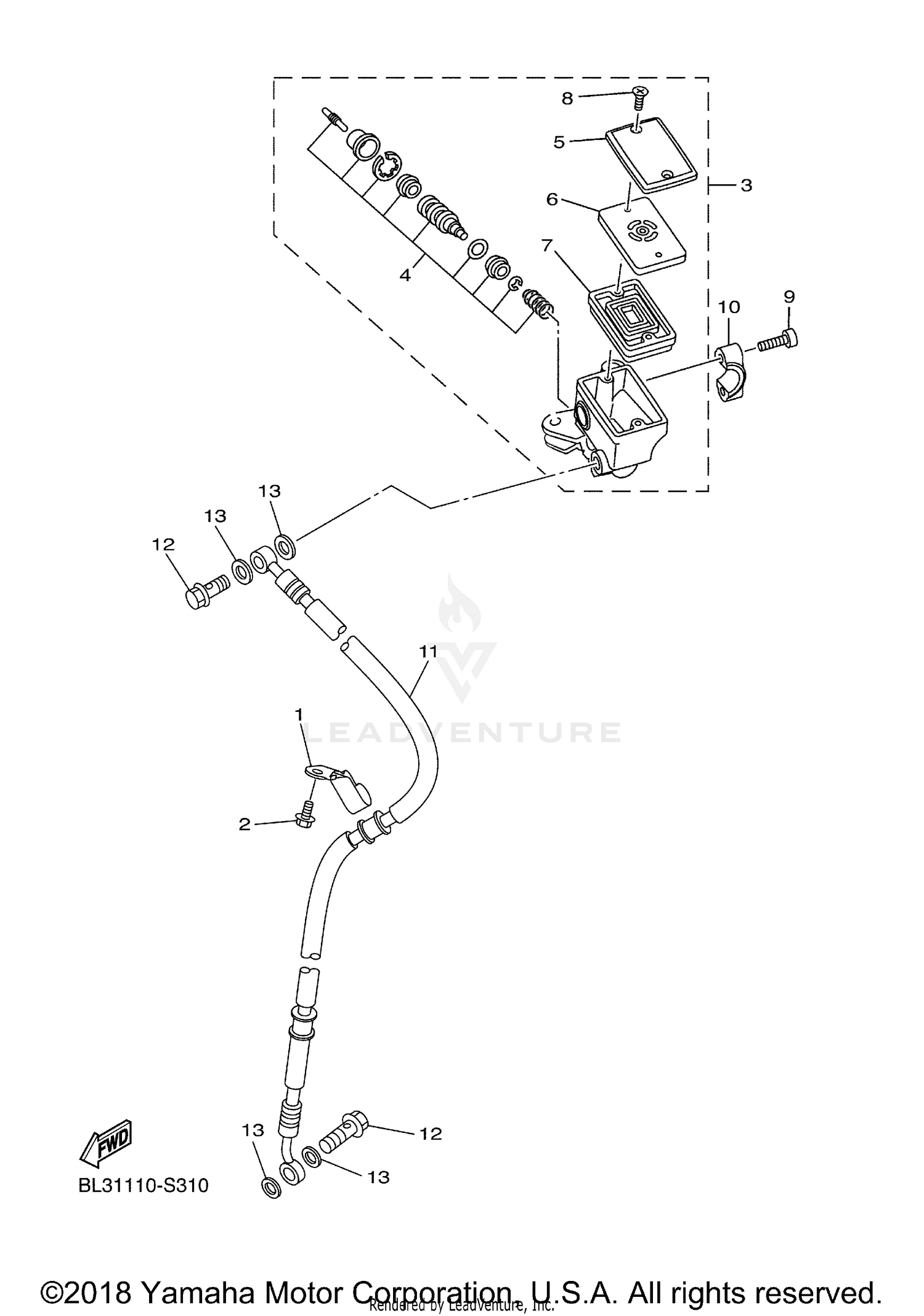 FRONT MASTER CYLINDER