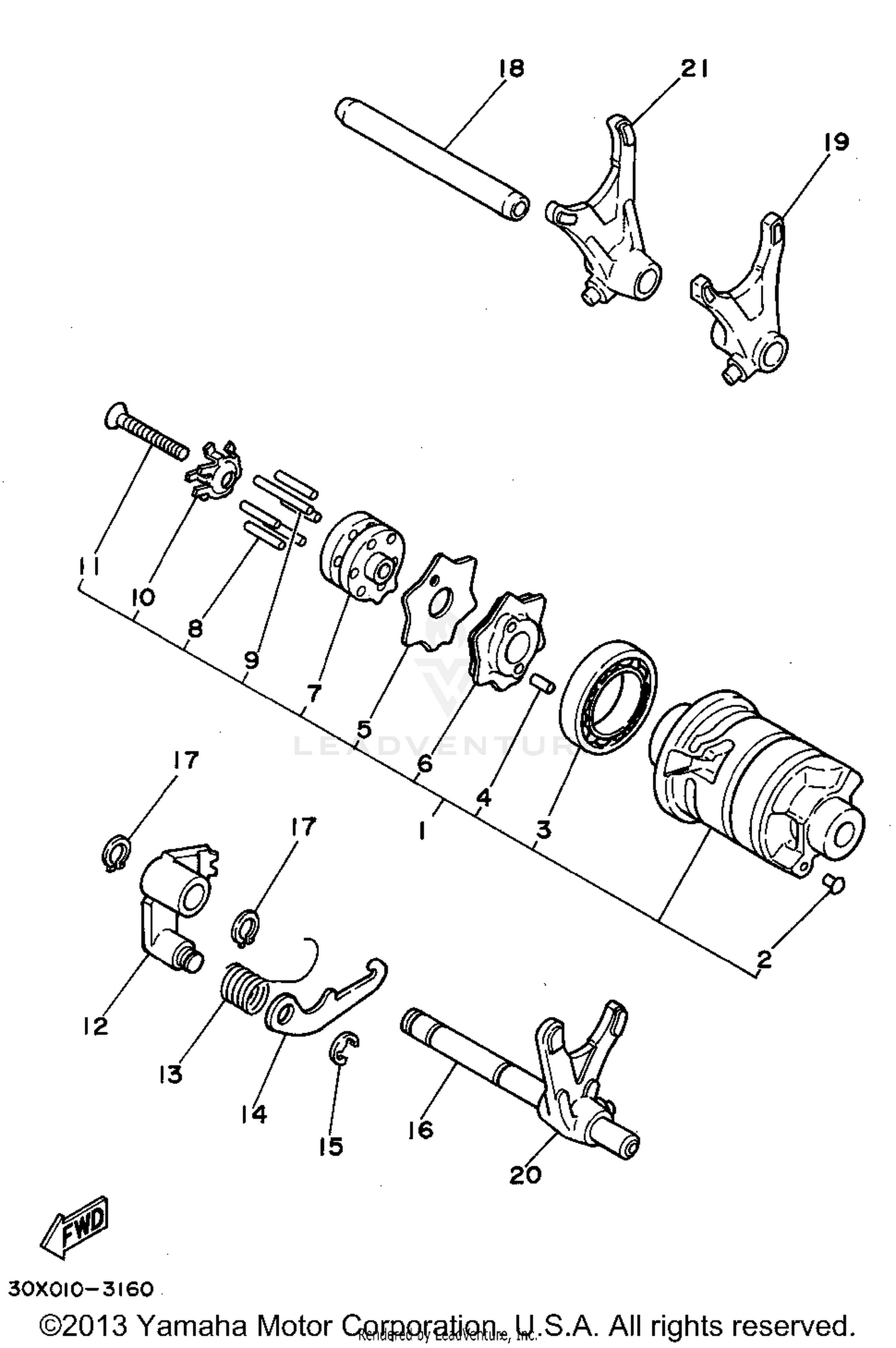 SHIFT CAM - SHIFT FORK